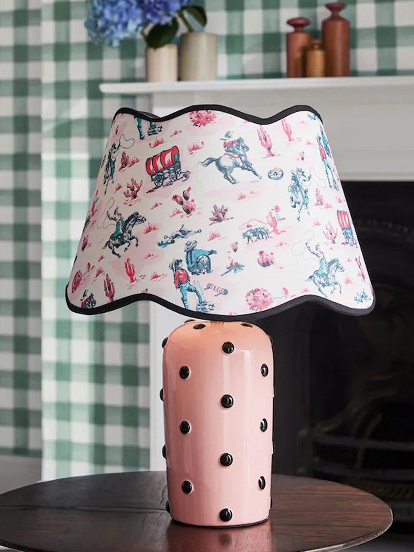 Cath Kidston Cath Kidston Pink Cowgirl Scallop Spot Table Lamp