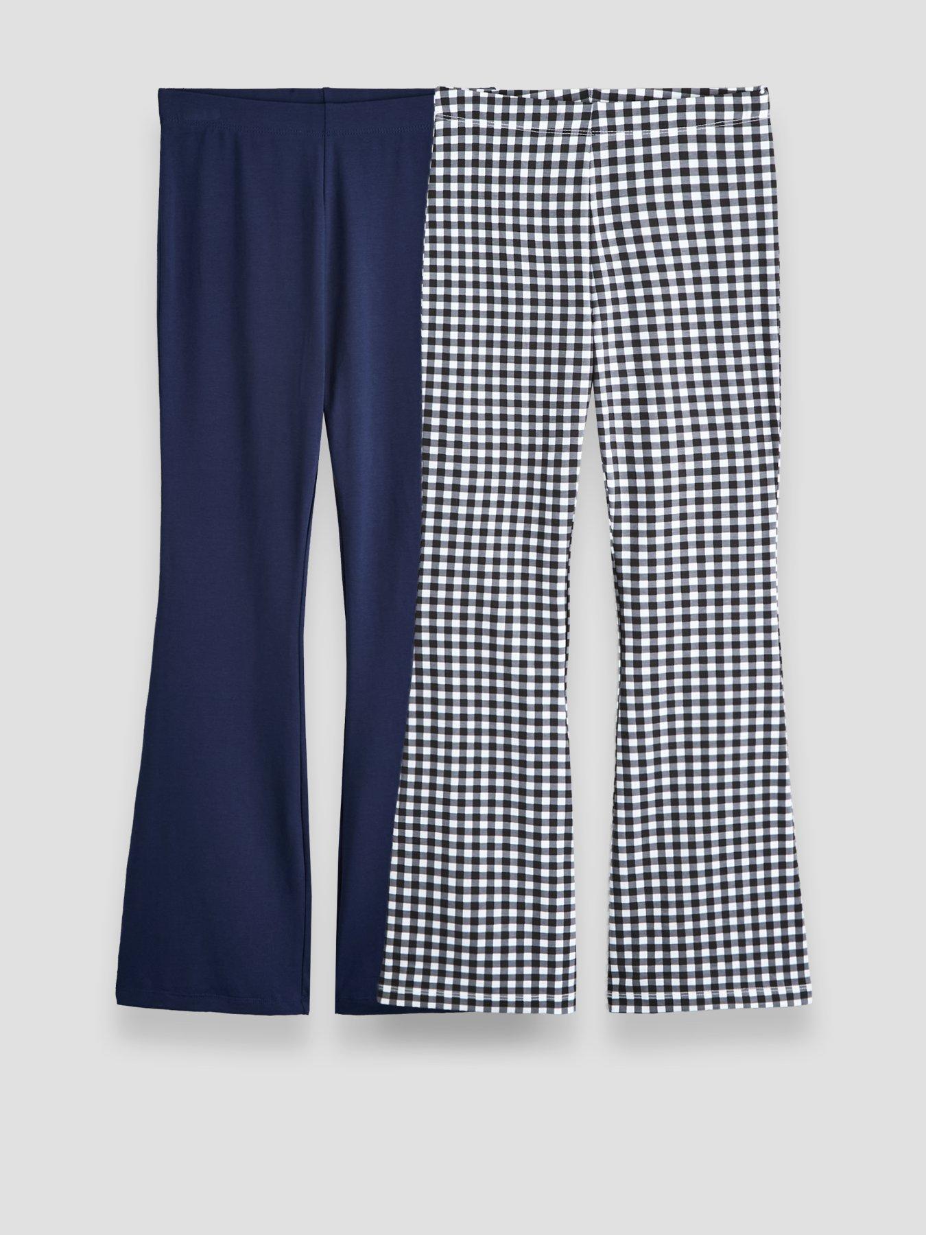 The Very Collection Girls 2 Pack Cotton Rich Pack Flare Legging
