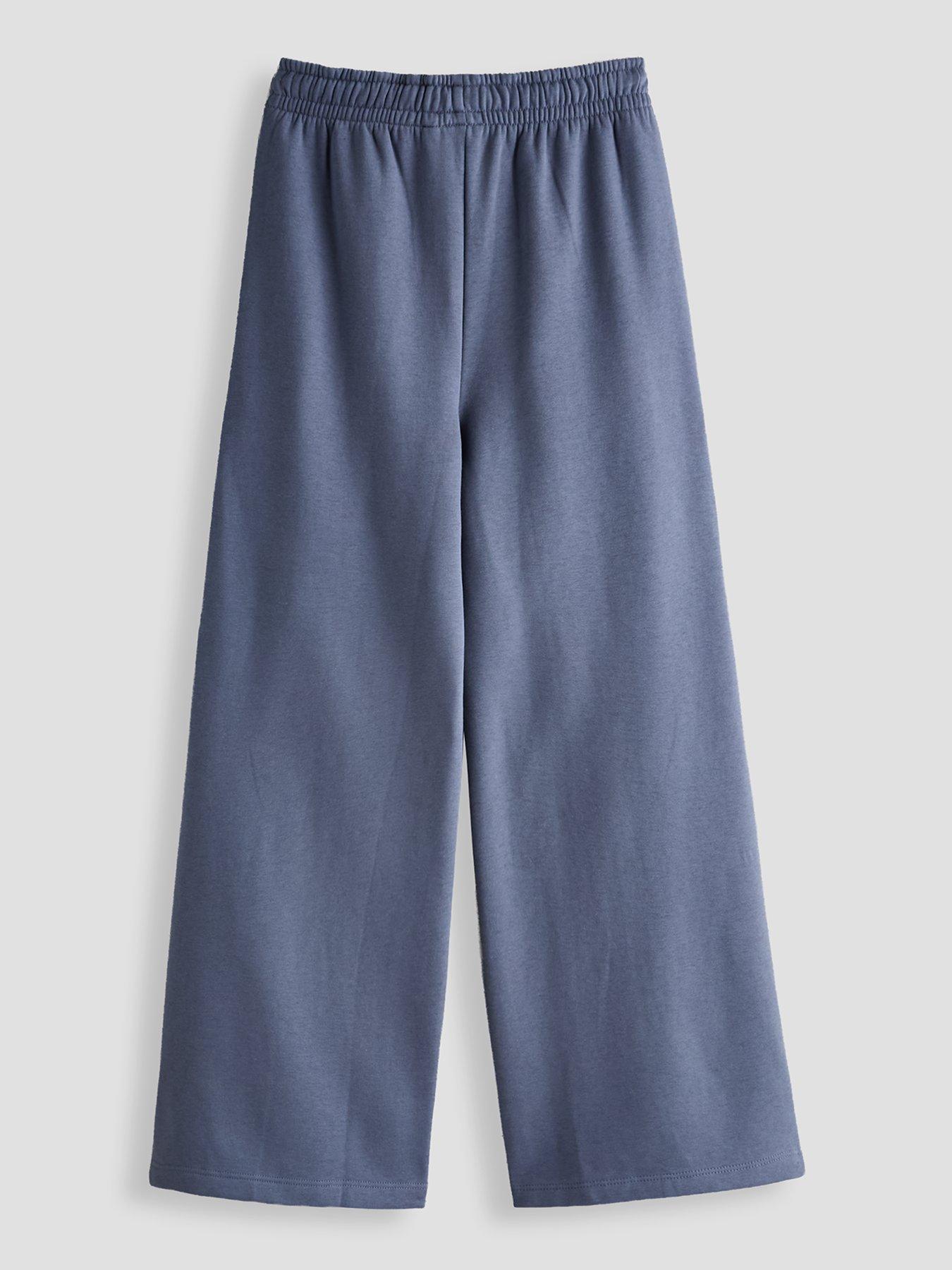 Image 2 of 4 of The Very Collection Girls Wide Leg Basic Joggers - Dusky Blue
