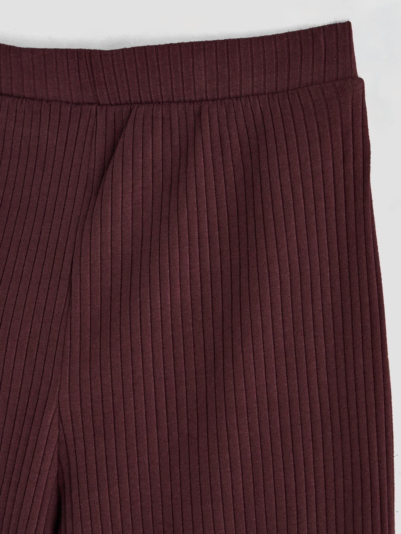 Image 5 of 5 of The Very Collection Girls Wide Rib Button Up Oversized Top With Wide Leg Trouser Basic