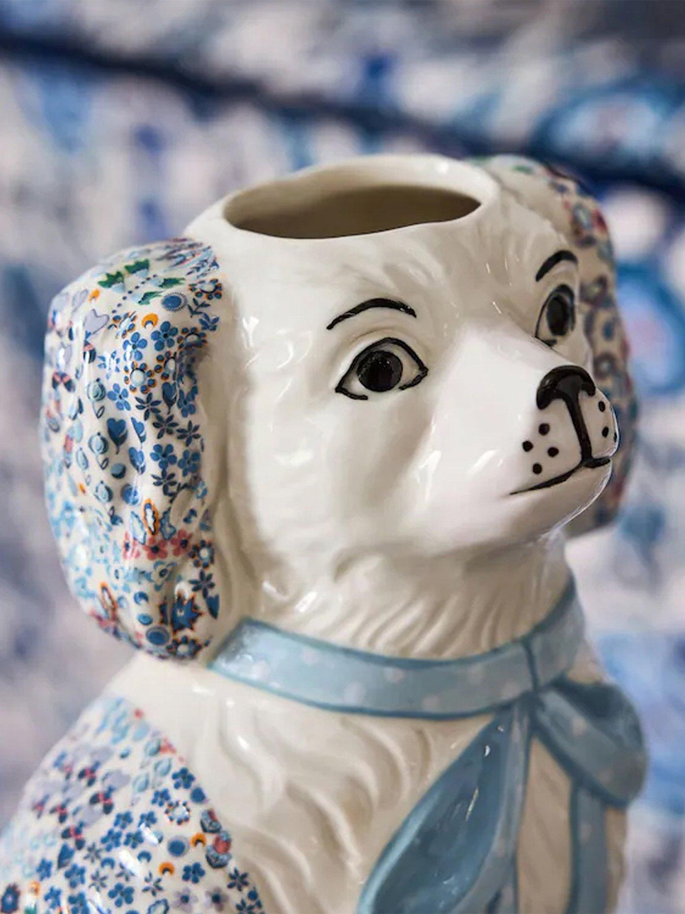 cath-kidston-cath-kidston-ceramic-dog-vase-blueoutfit