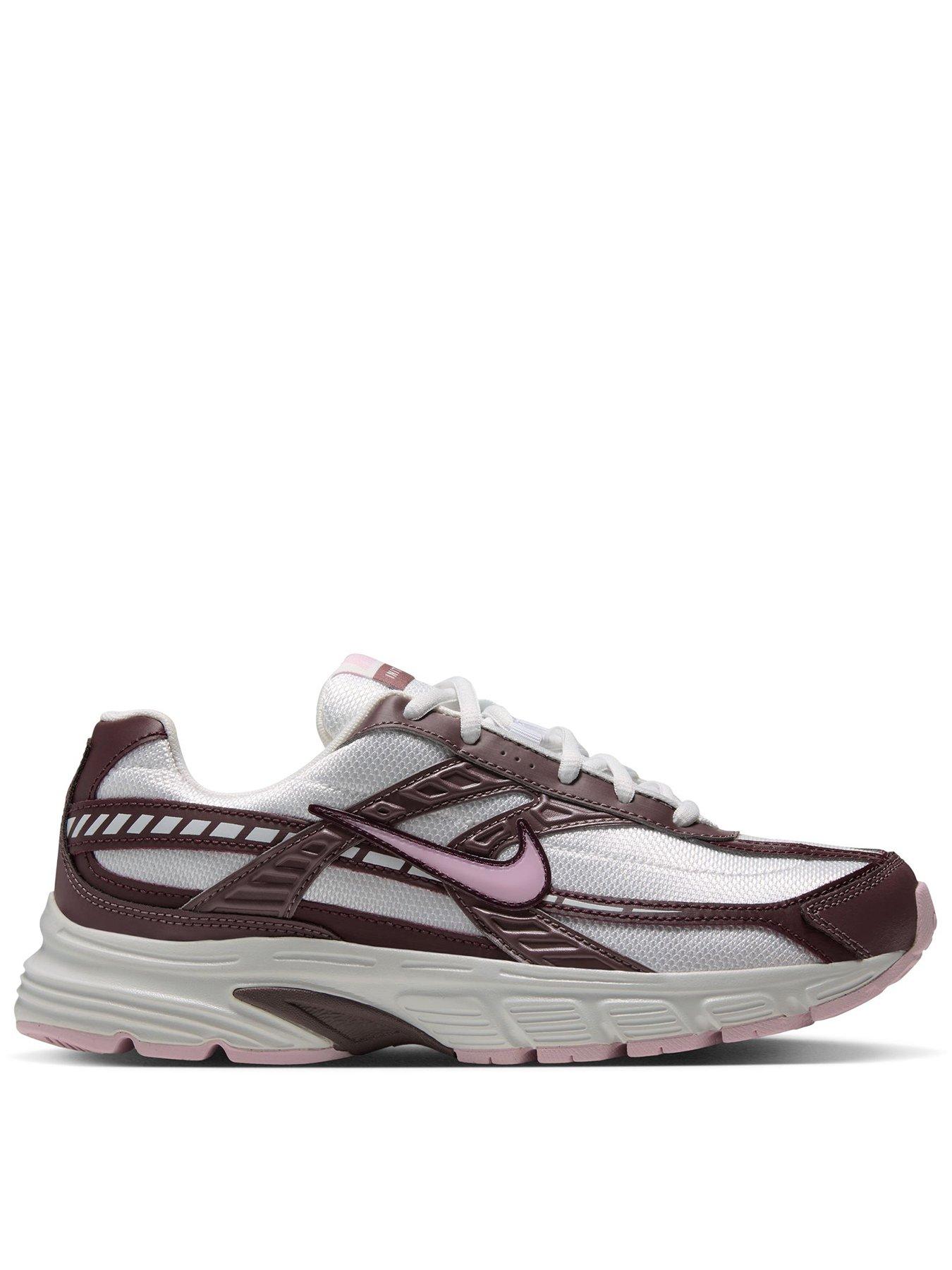 Image 1 of 7 of Nike Womens Initiator Cushioned Mesh Lace-Up Trainers - Summit White/Pink Foam-Tattoo