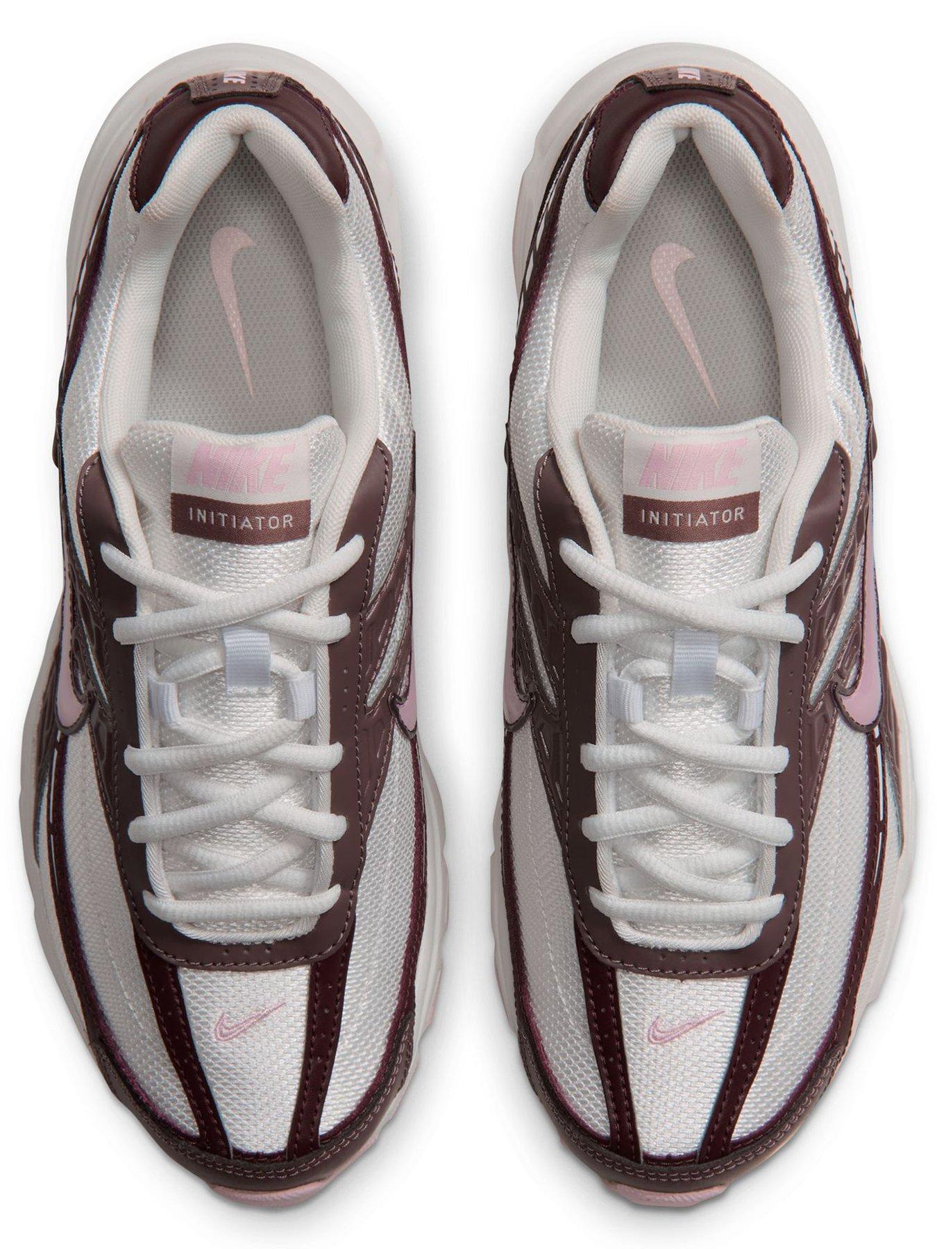Image 4 of 7 of Nike Womens Initiator Cushioned Mesh Lace-Up Trainers - Summit White/Pink Foam-Tattoo