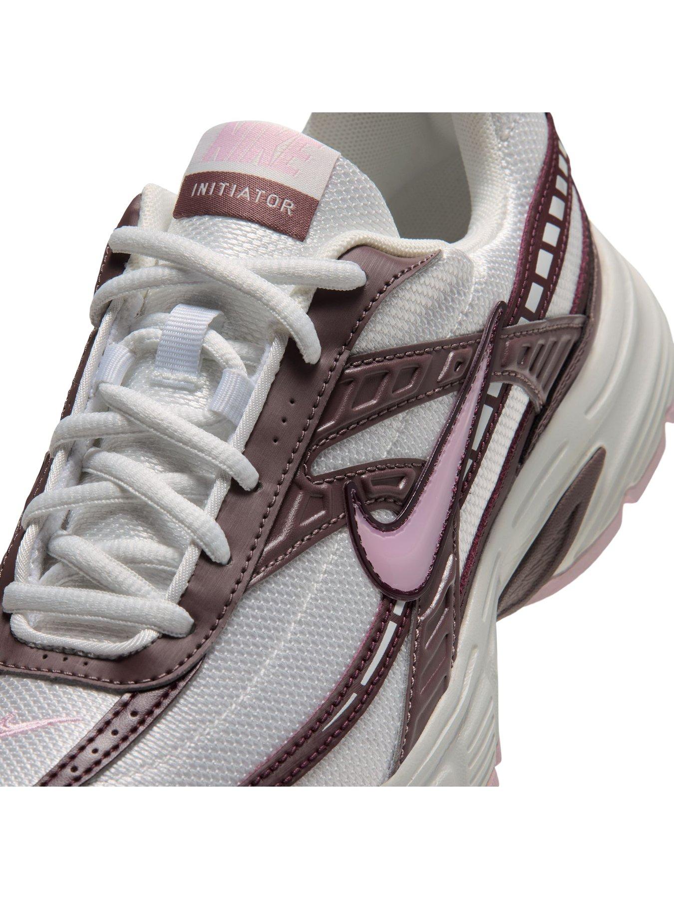 Image 6 of 7 of Nike Womens Initiator Cushioned Mesh Lace-Up Trainers - Summit White/Pink Foam-Tattoo