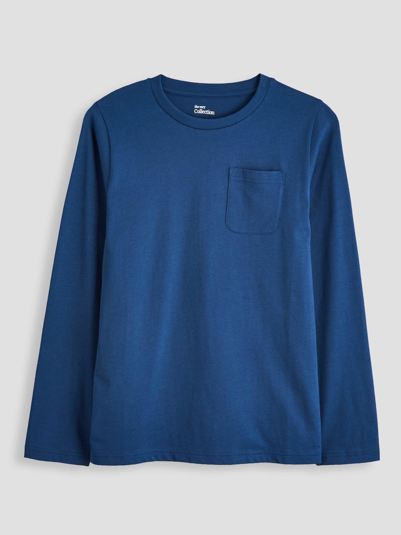 Image 4 of 5 of The Very Collection Boys 4 Pack Pocket Detail Basic T-shirt - Multi