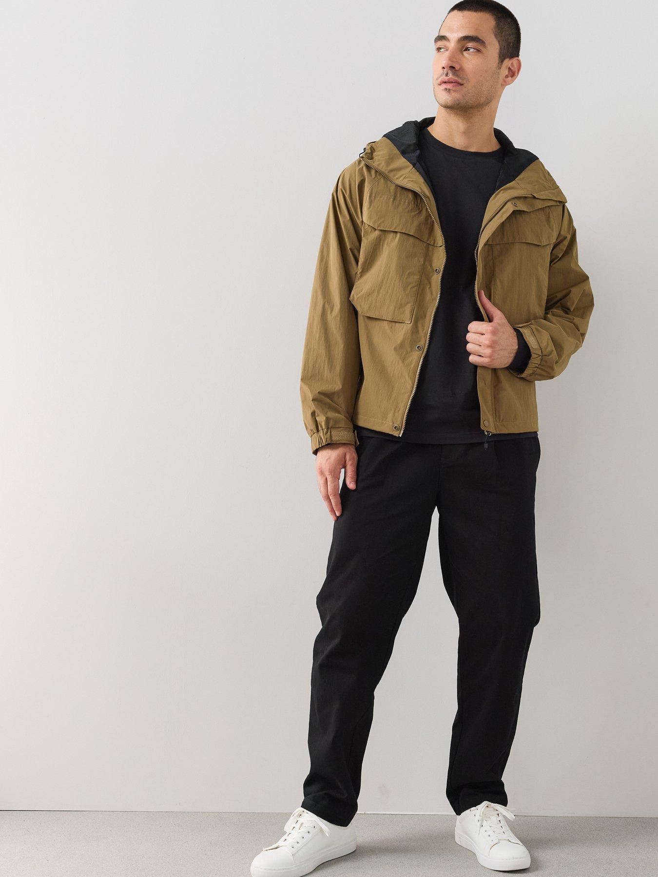 Image 1 of 7 of The Very Collection Pure Cotton Tapered Twill Trouser - Black