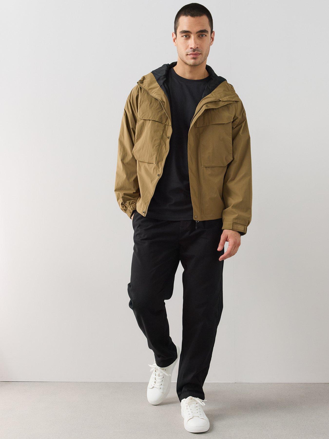 Image 3 of 7 of The Very Collection Pure Cotton Tapered Twill Trouser - Black