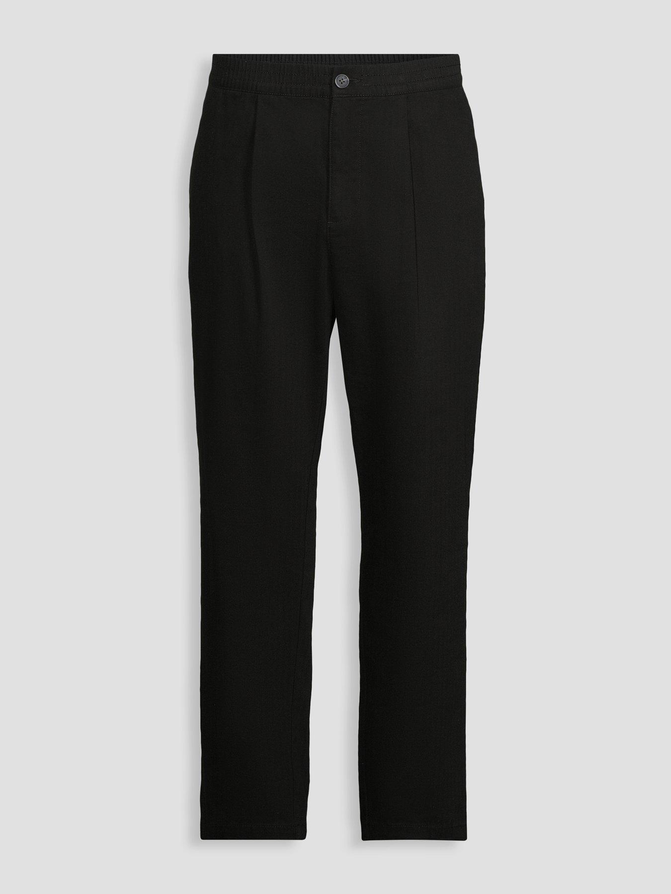 Image 7 of 7 of The Very Collection Pure Cotton Tapered Twill Trouser - Black