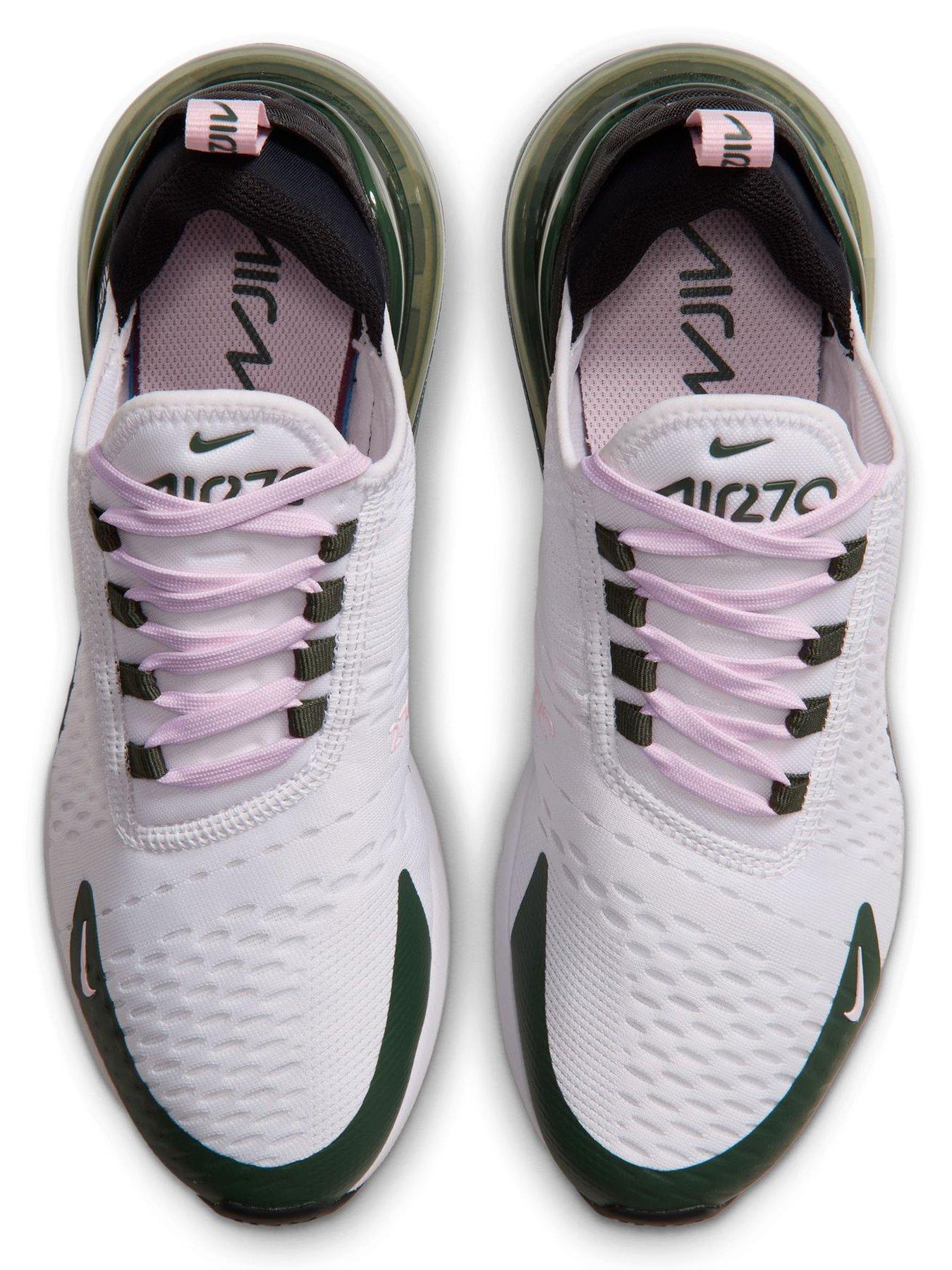 Image 4 of 7 of Nike Womens Air Max 270 Trainers - White/Pink
