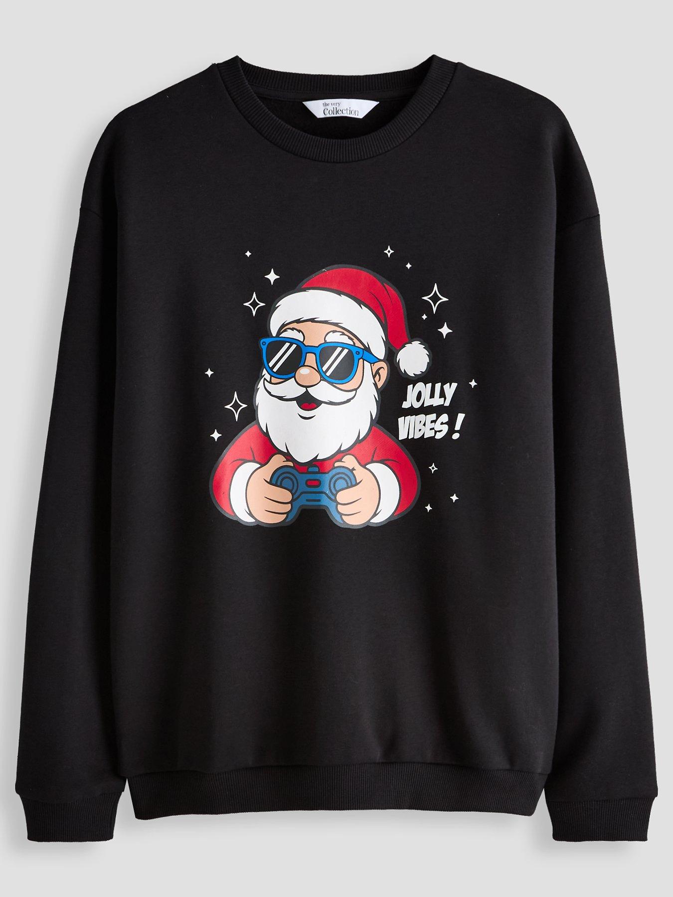 The Very Collection Boys Santa Gaming Basic Sweatshirt