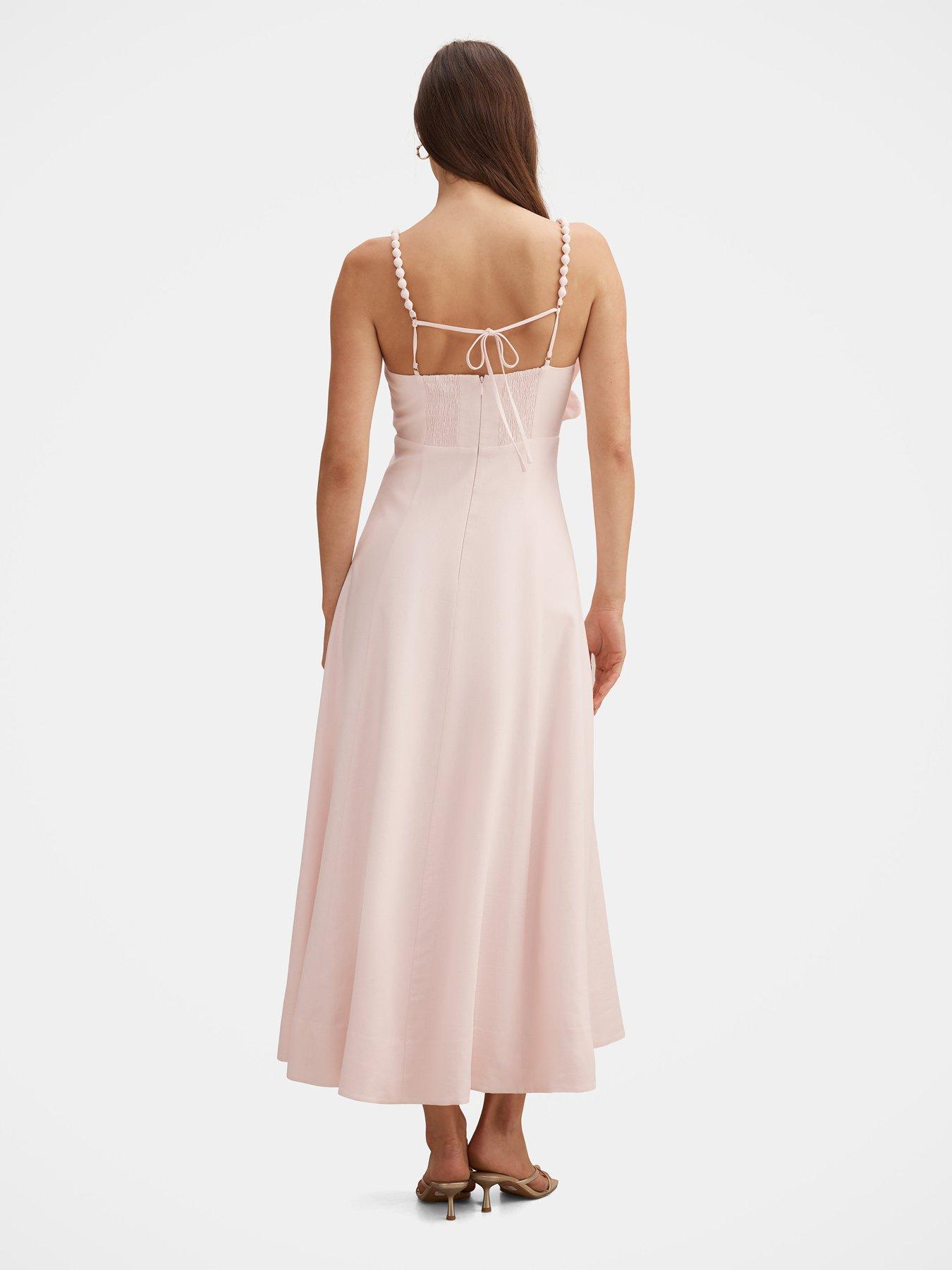Image 2 of 5 of Forever New Nicolette Flower Midi Dress - Pink