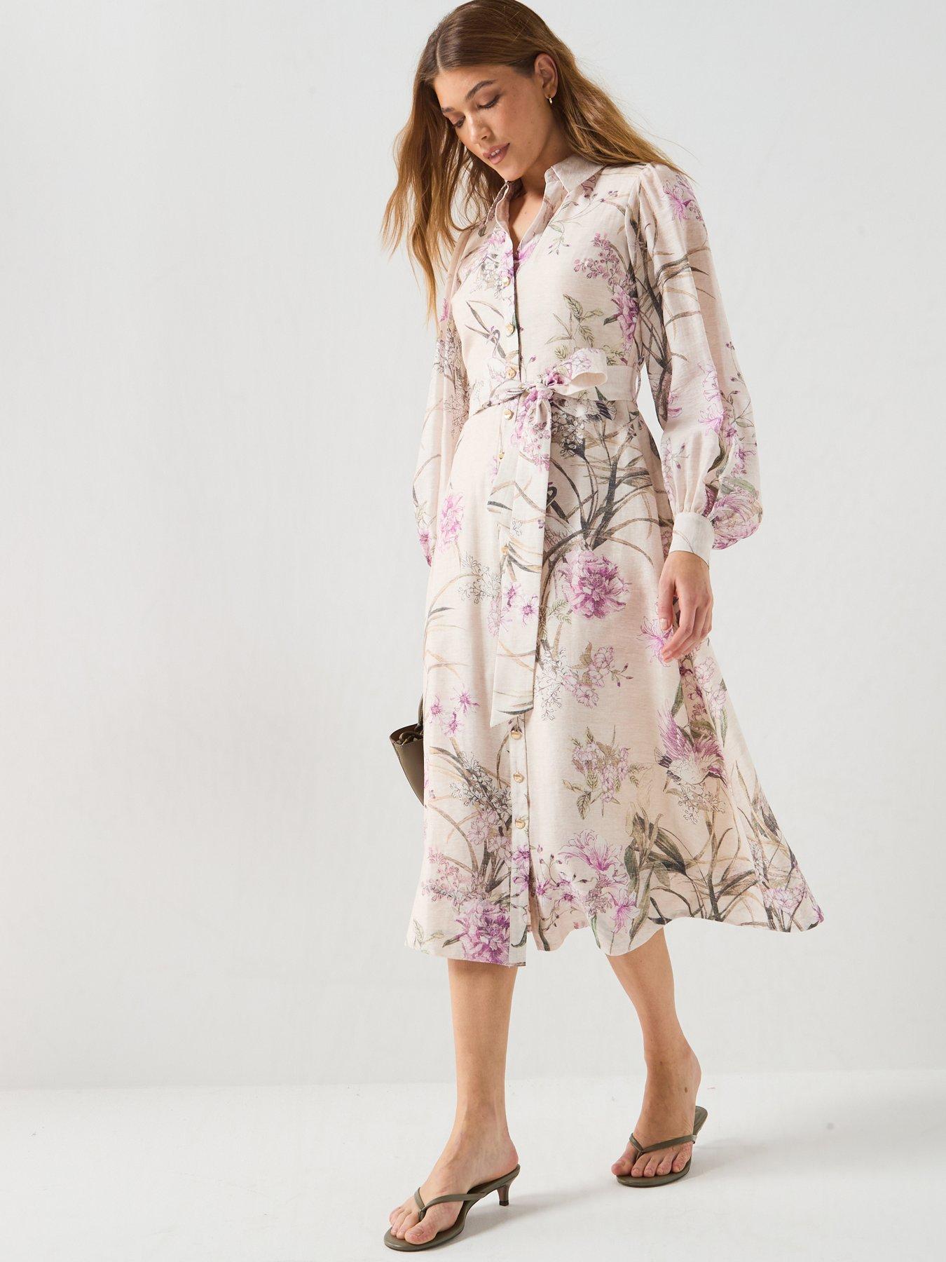 Image 3 of 7 of Forever New Hazel Shirt Midi Dress - Cream