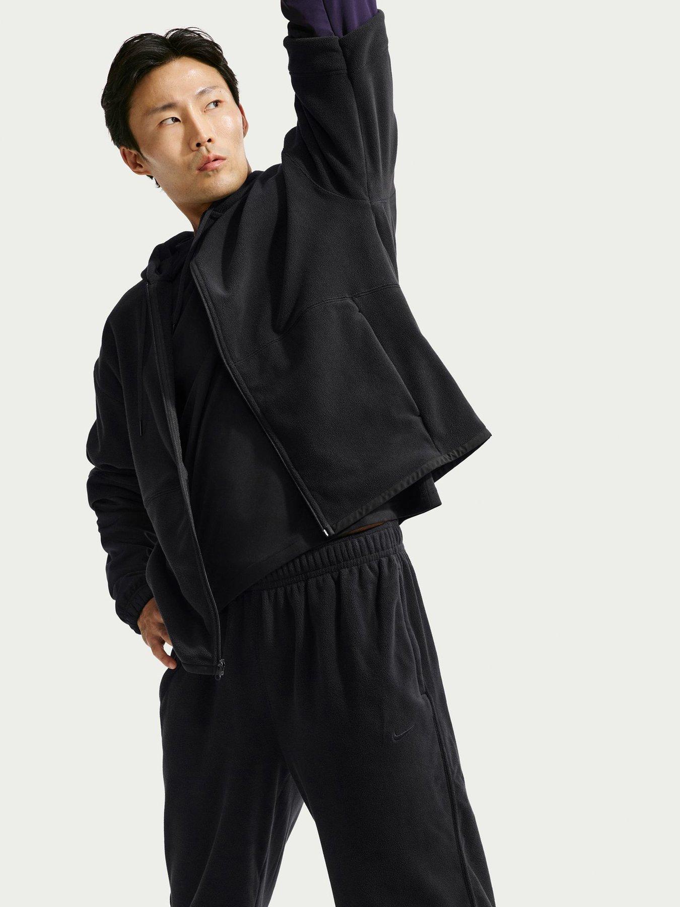 Image 1 of 6 of Nike Mens Therma Polar Fleece Full Zip Hooded Hoodie - Black