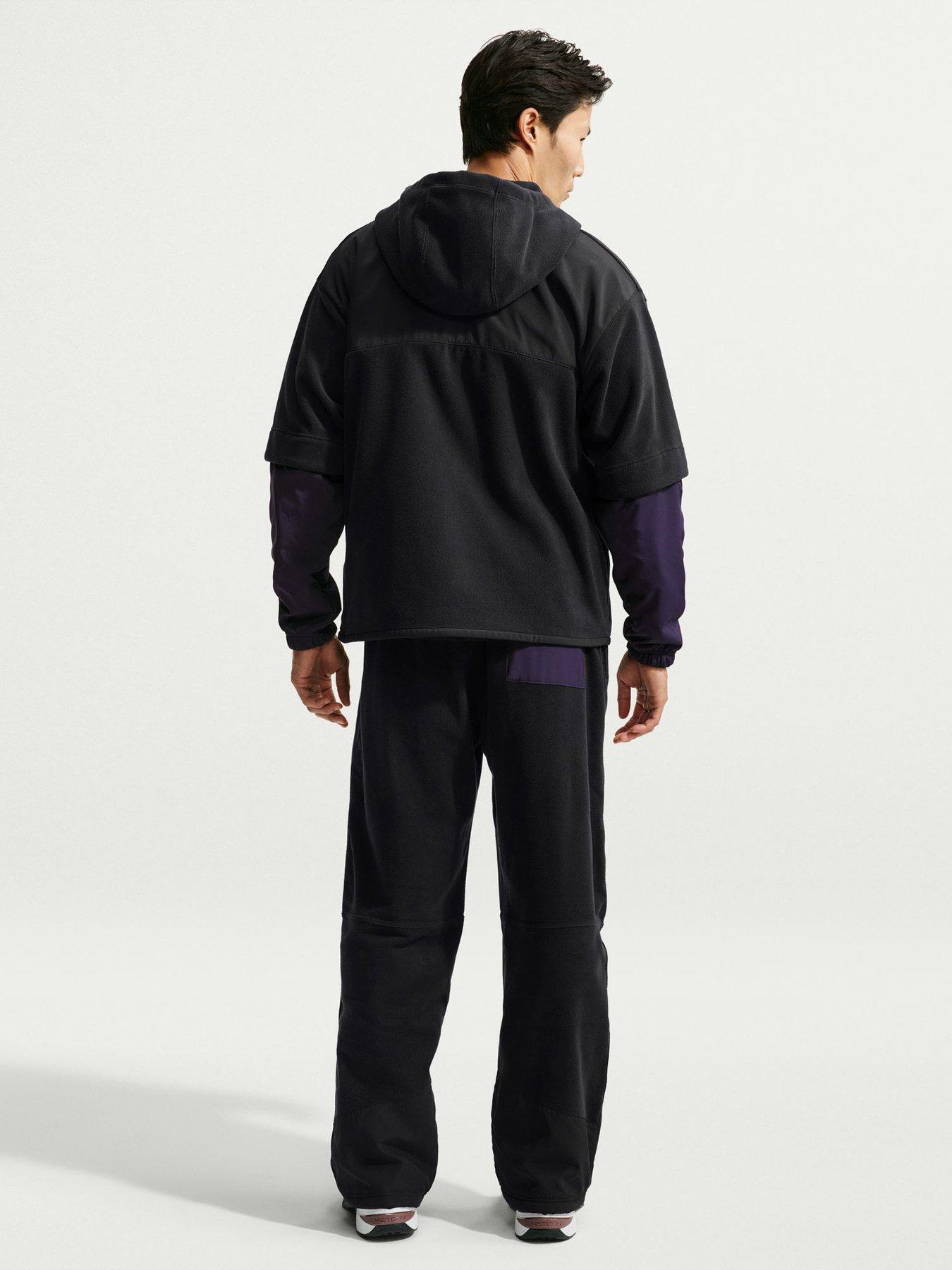 Image 2 of 6 of Nike Mens Therma Polar Fleece Full Zip Hooded Hoodie - Black