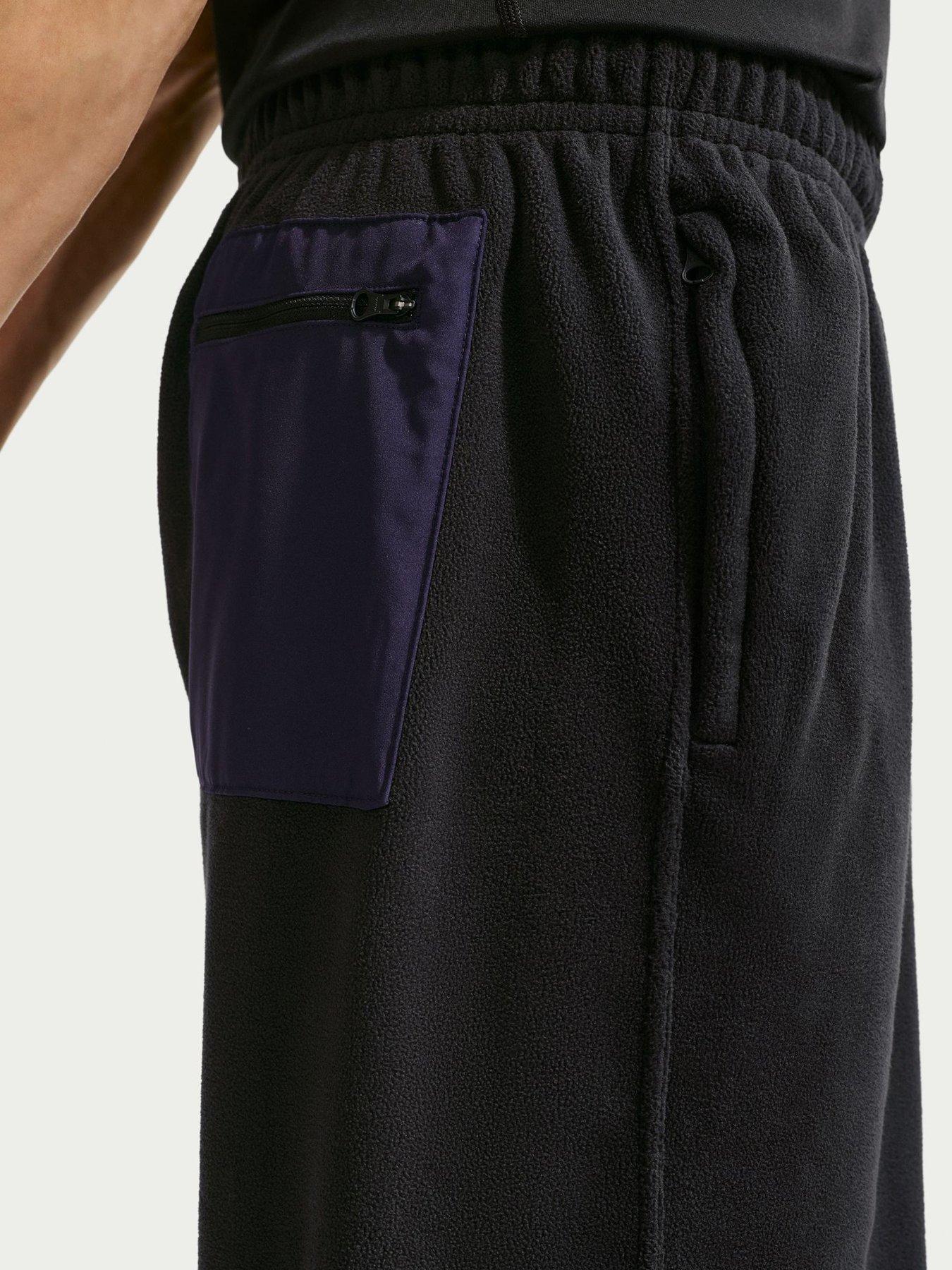 Image 5 of 6 of Nike Mens Therma Polar Fleece Full Zip Hooded Hoodie - Black