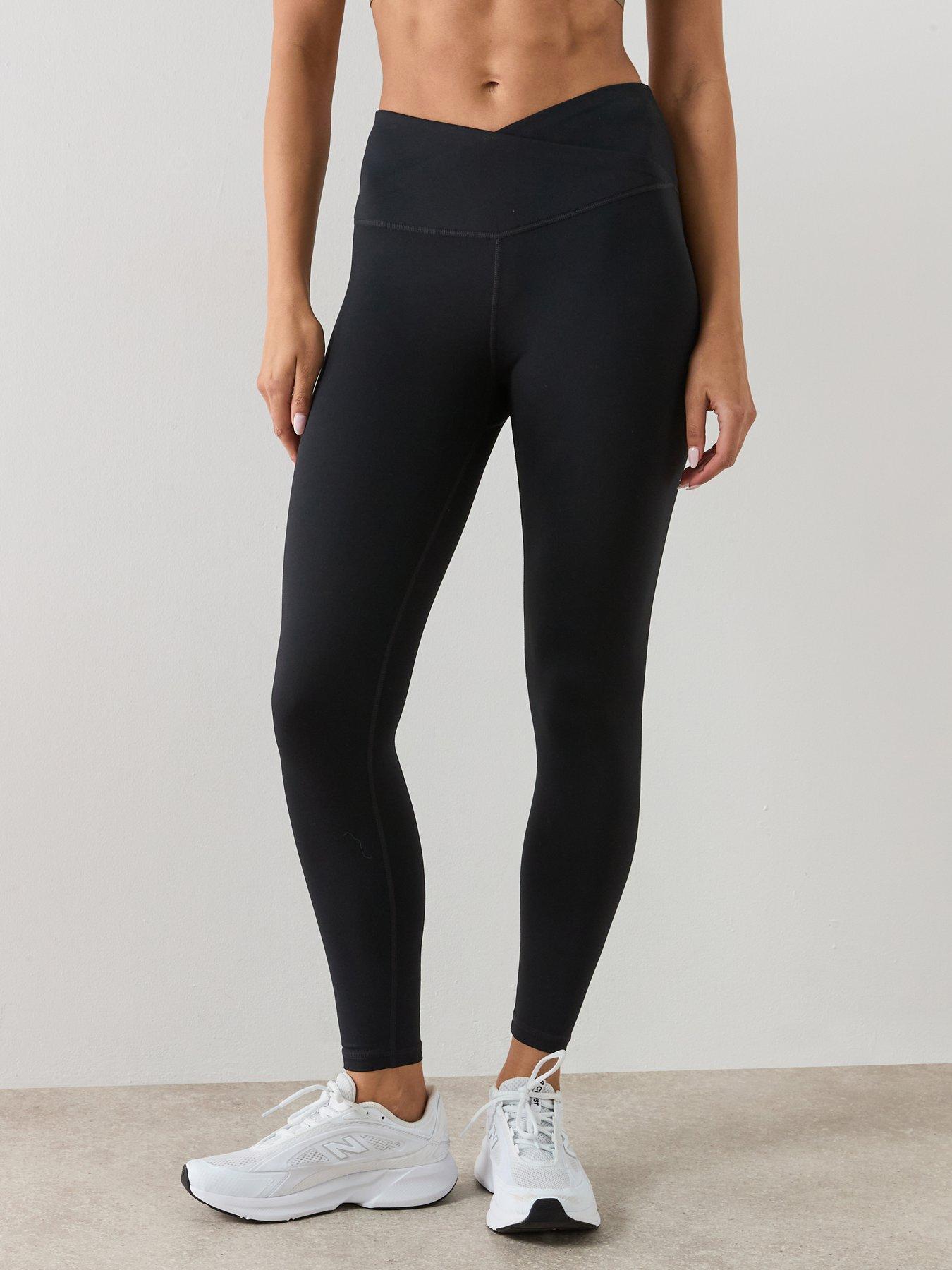 Sweaty Betty Womens Training All Day 7/8 Wrap Waist Leggings - Black