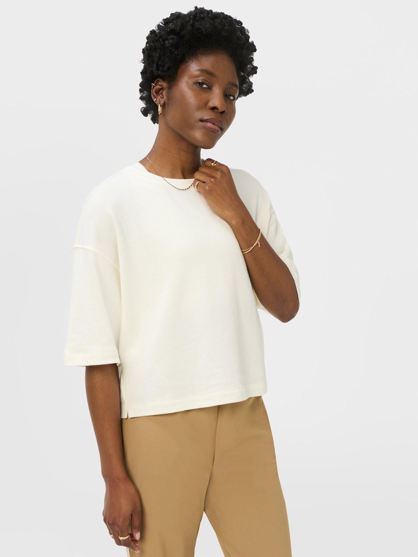 Sweaty Betty Womens Training After Class Short Sleeve Sweatshirt - White