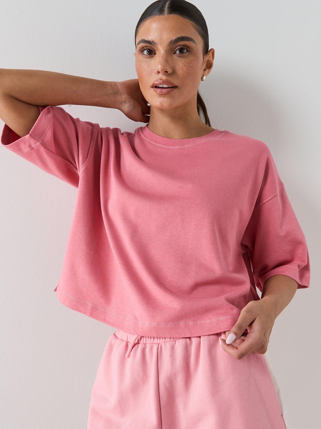 Sweaty Betty Womens Training After Class Short Sleeve Sweatshirt - Pink