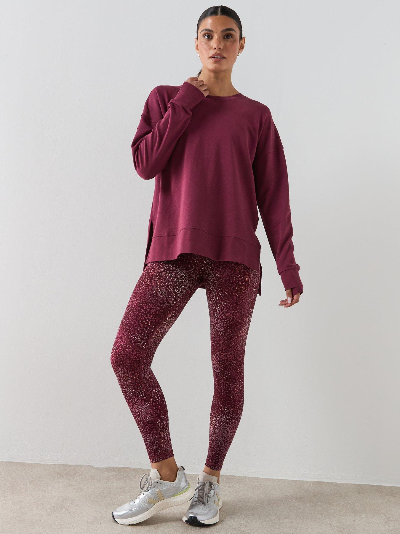 Image 3 of 5 of Sweaty Betty Womens Training After Class Longline Sweatshirt - Red