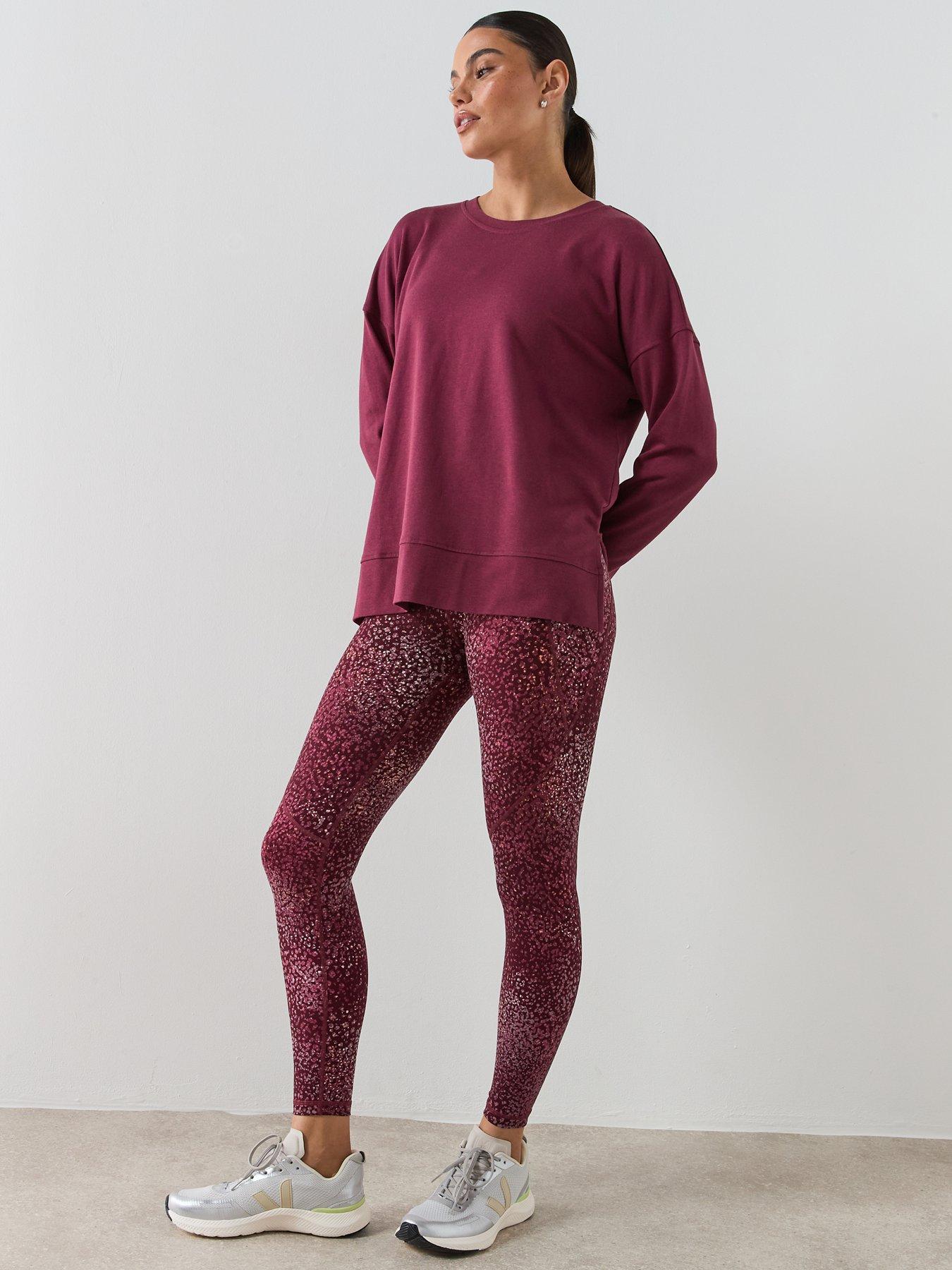 Image 5 of 5 of Sweaty Betty Womens Training After Class Longline Sweatshirt - Red