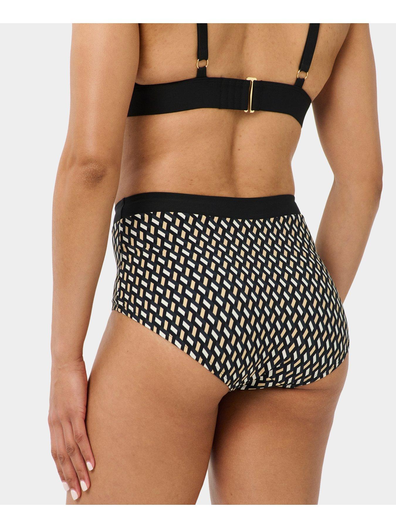 Image 2 of 4 of Sweaty Betty Womens Training Wrap Front High Waist Bikini Brief - Beige