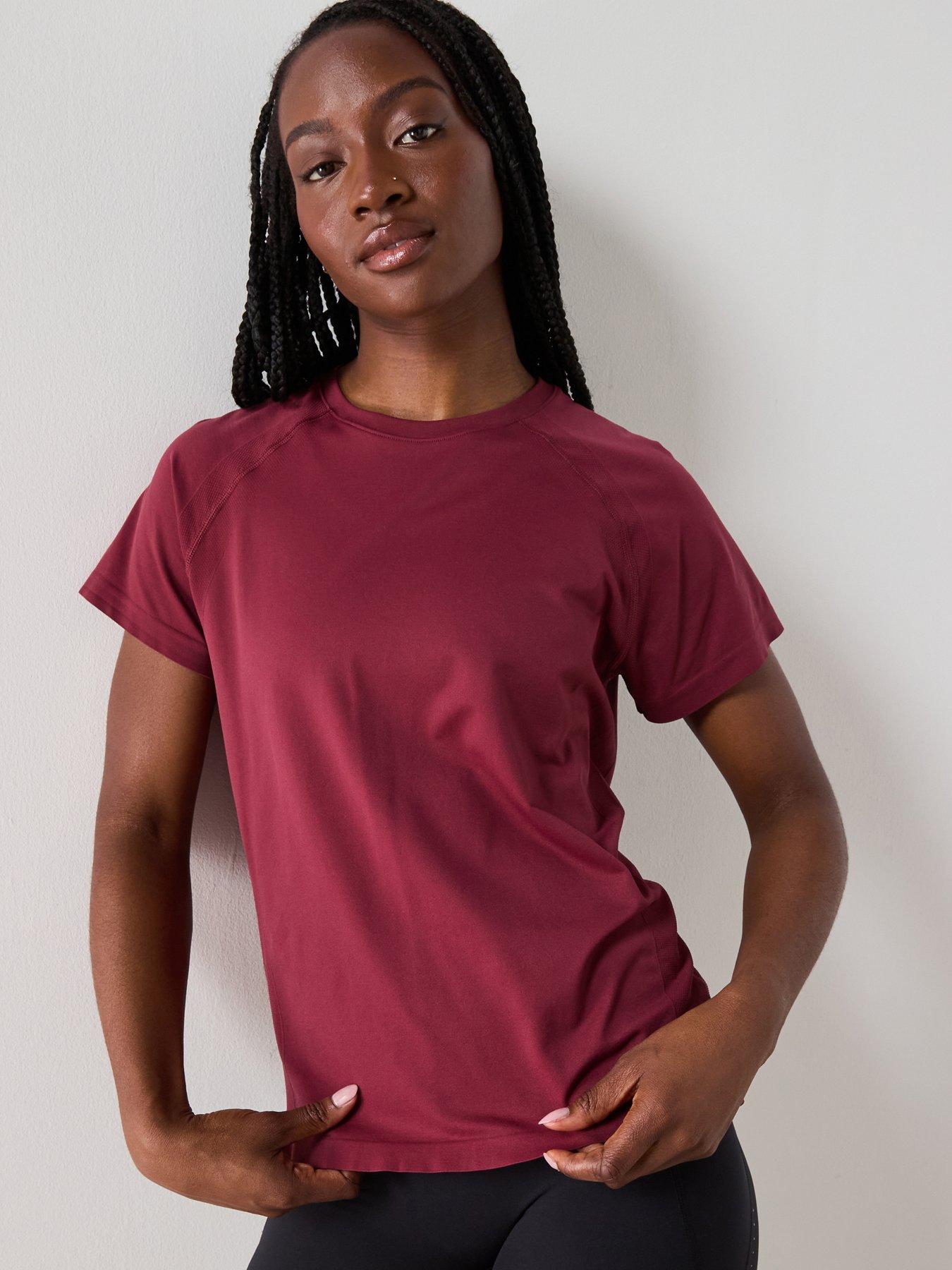 Sweaty Betty Womens Training Athlete Featherweight Loose Seamless T-Shirt - Red