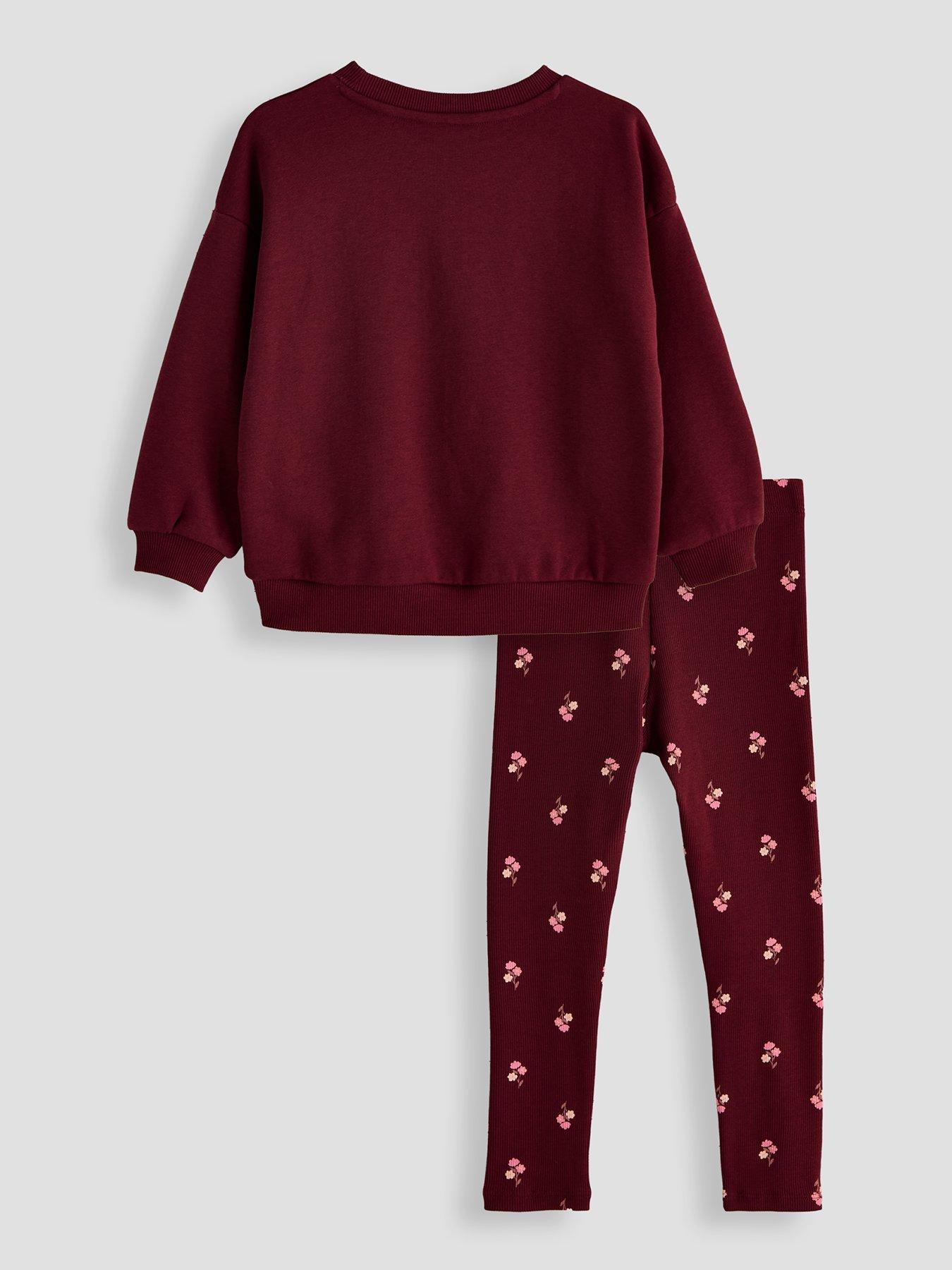 Image 2 of 4 of The Very Collection Girls Front Pocket Print Sweat With Legging Outfit (9 months - 7 years)