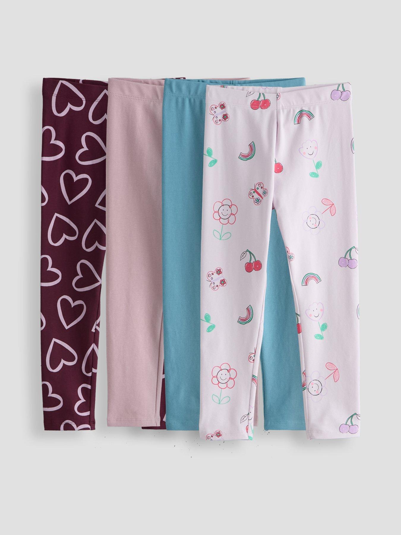 Image 1 of 4 of The Very Collection Girls 4 Pack Leggings - Multi