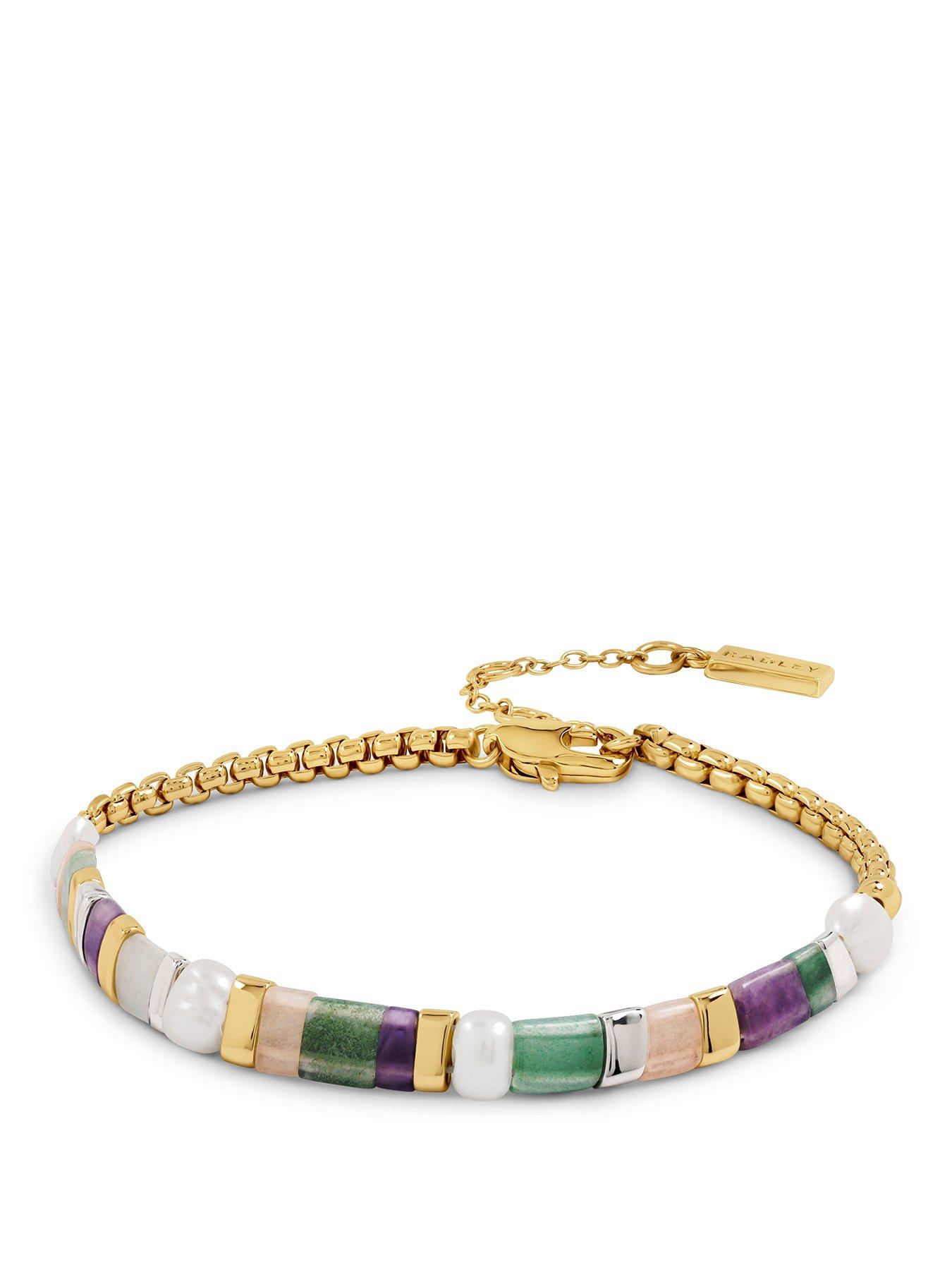 Radley Radley Pale Gold Pink Tone Friendship Bracelet