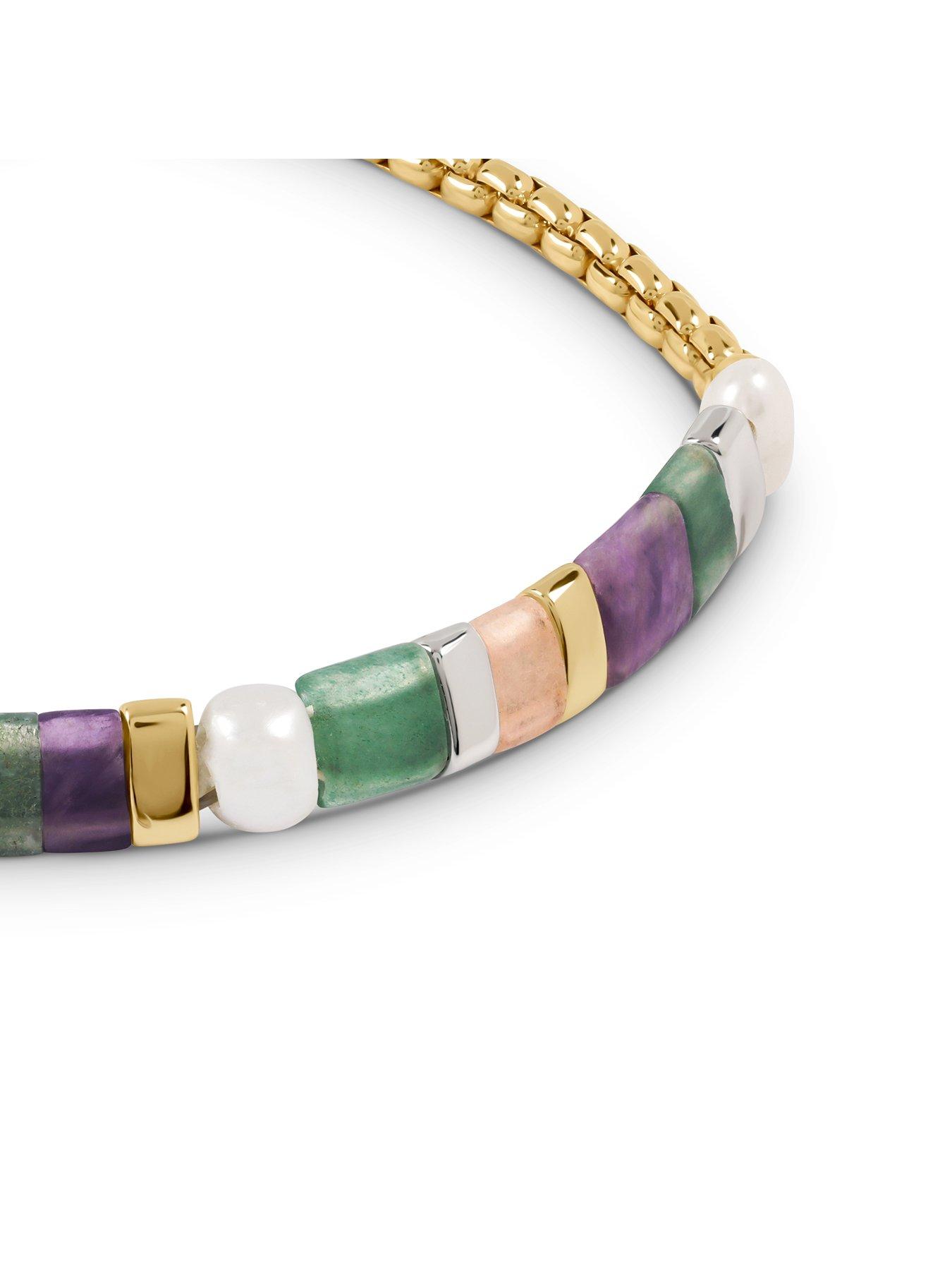 Image 3 of 4 of Radley Pale Gold Pink Tone Friendship Bracelet