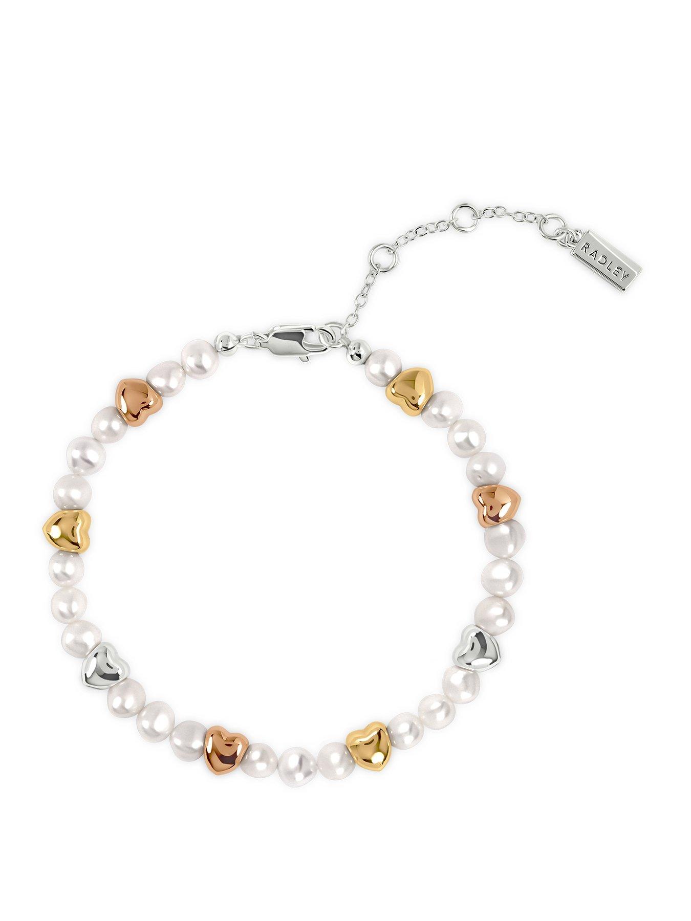 Radley Radley Two Tone Pearl and Heart Bracelet