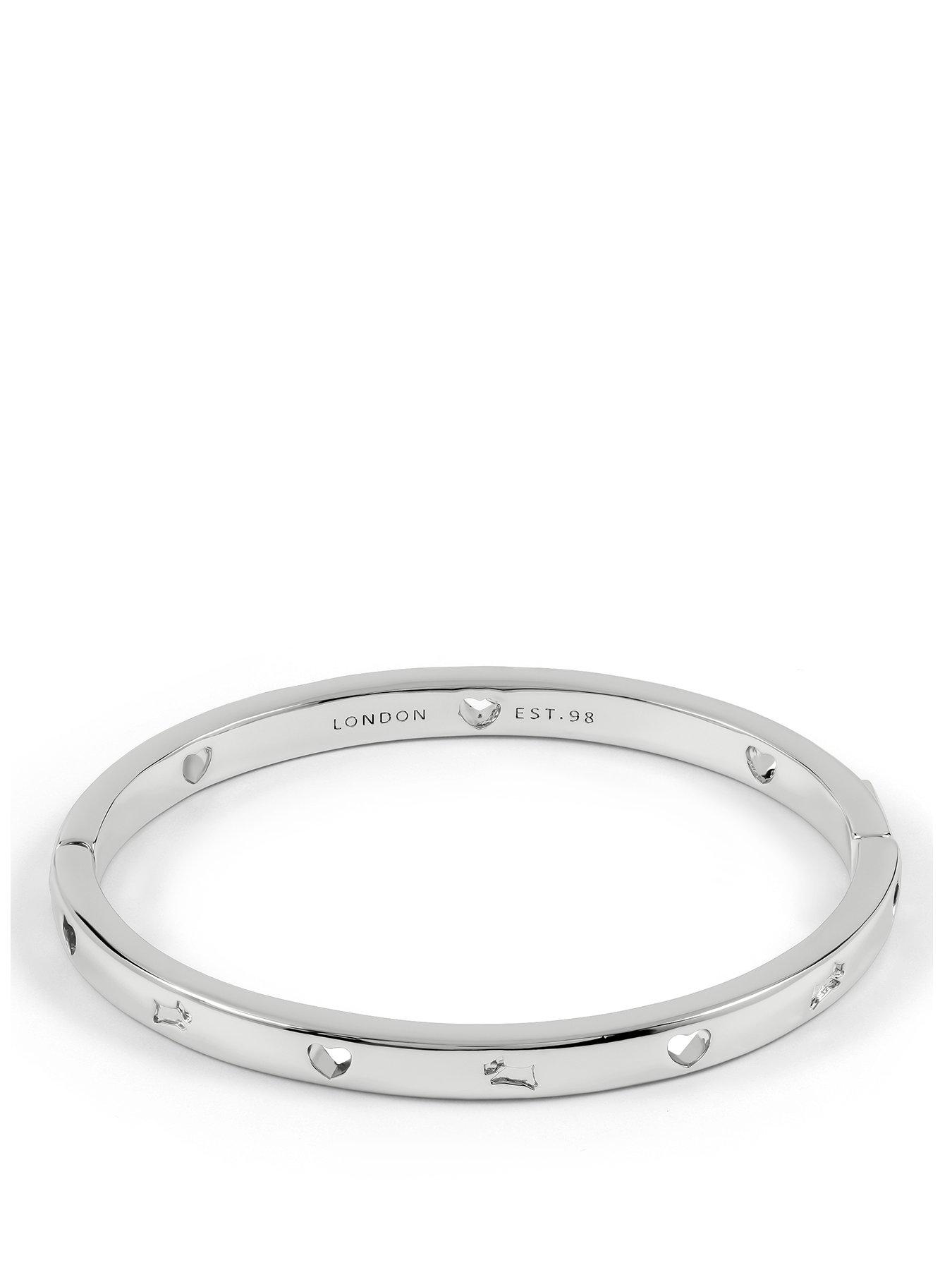 Radley Silver Cut Out Heart  &  Dog Bangle