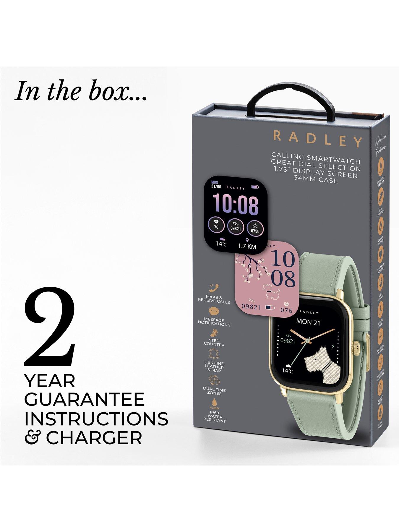 Image 5 of 6 of Radley Series 56 Pistachio Leather Silicone Strap Smart Watch
