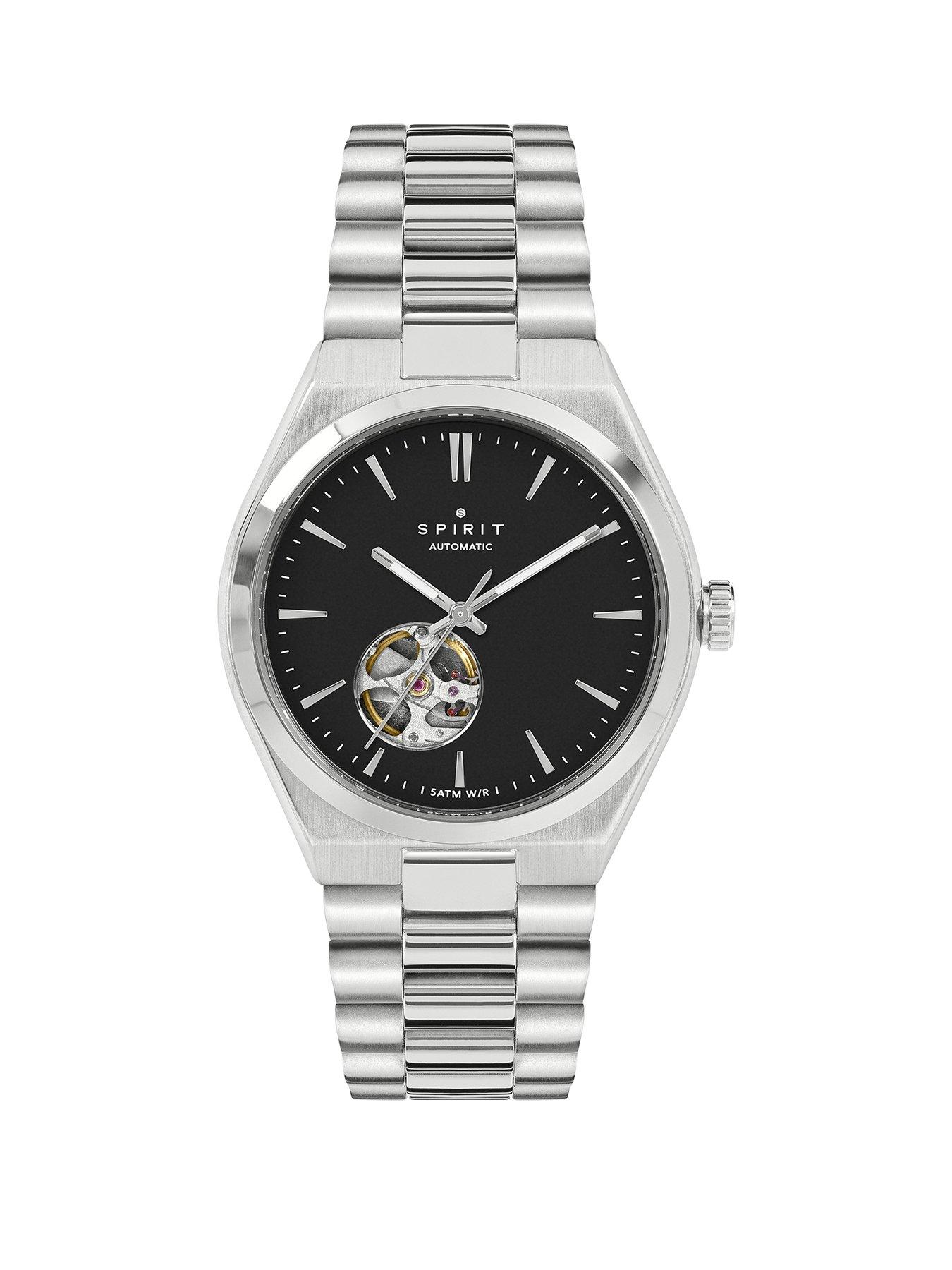 spirit-gents-automatic-silver-bracelet-watchfront