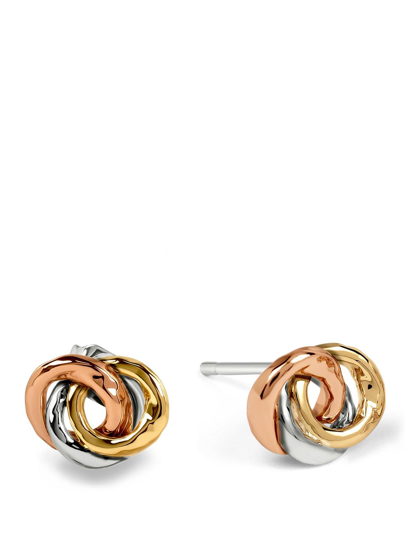 Radley Radley Triple Plated Hammered Ring Stud Earrings