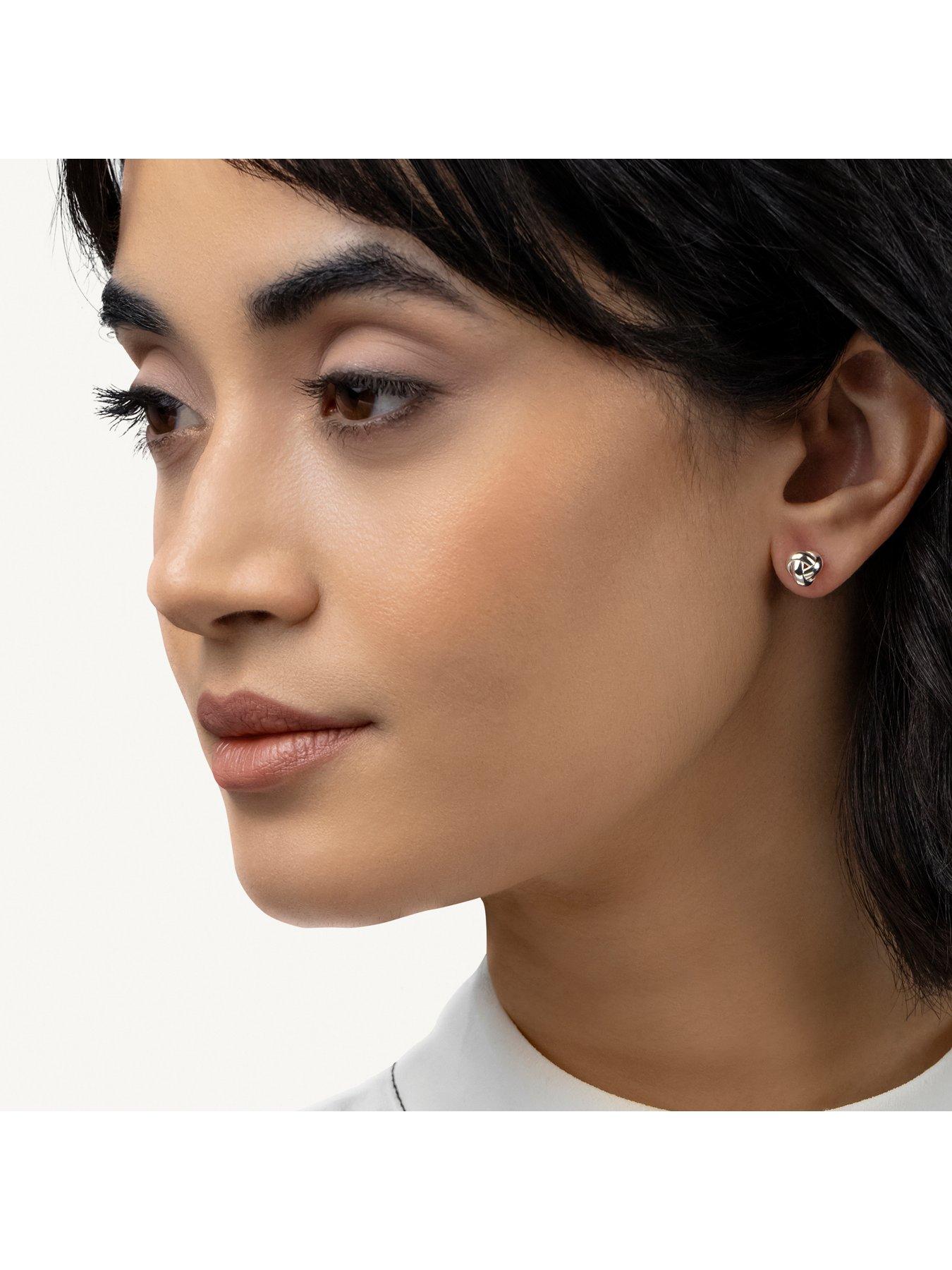 Image 2 of 4 of Radley Radley Silver Twist Stud Earrings