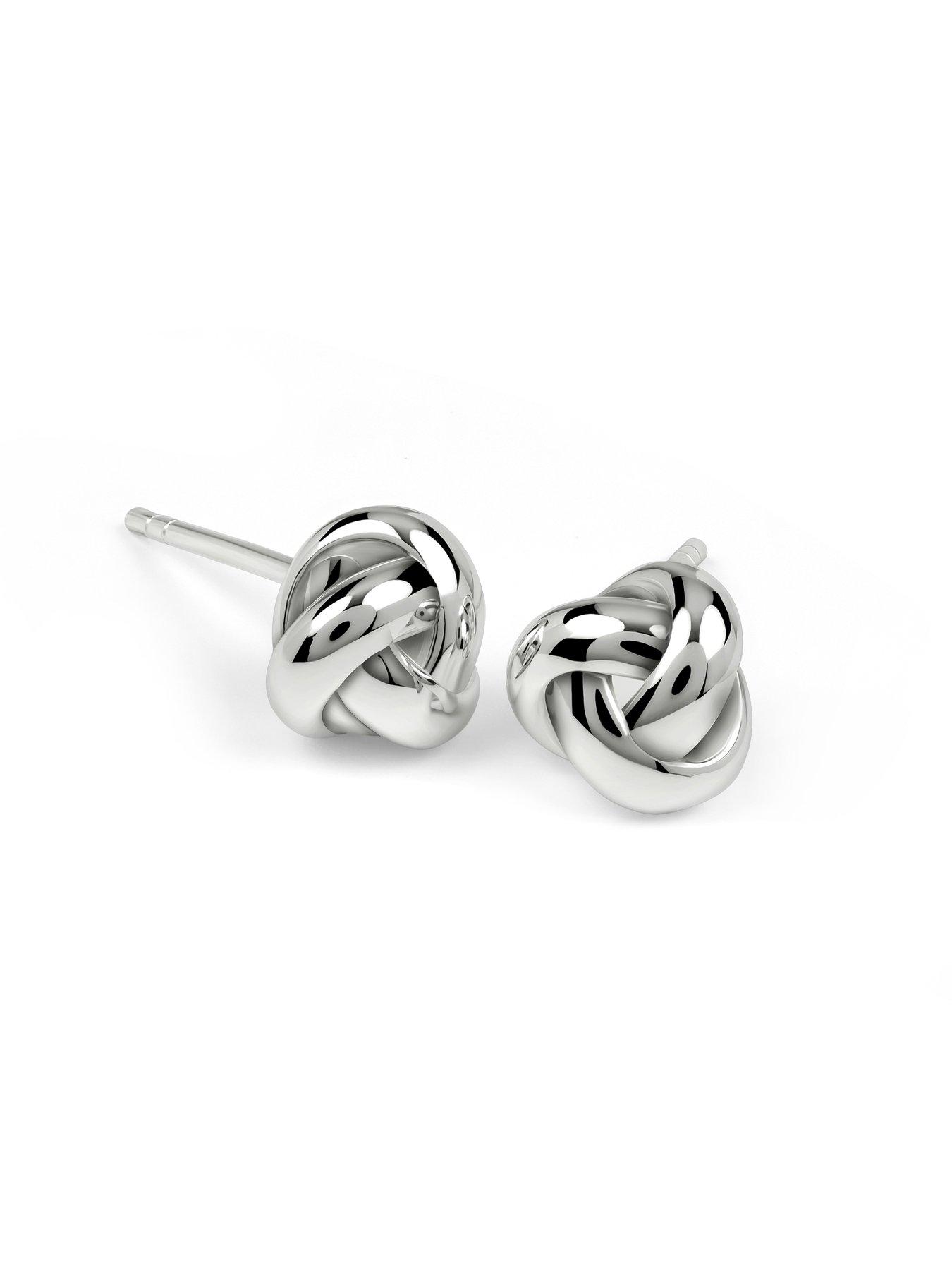 Image 3 of 4 of Radley Radley Silver Twist Stud Earrings