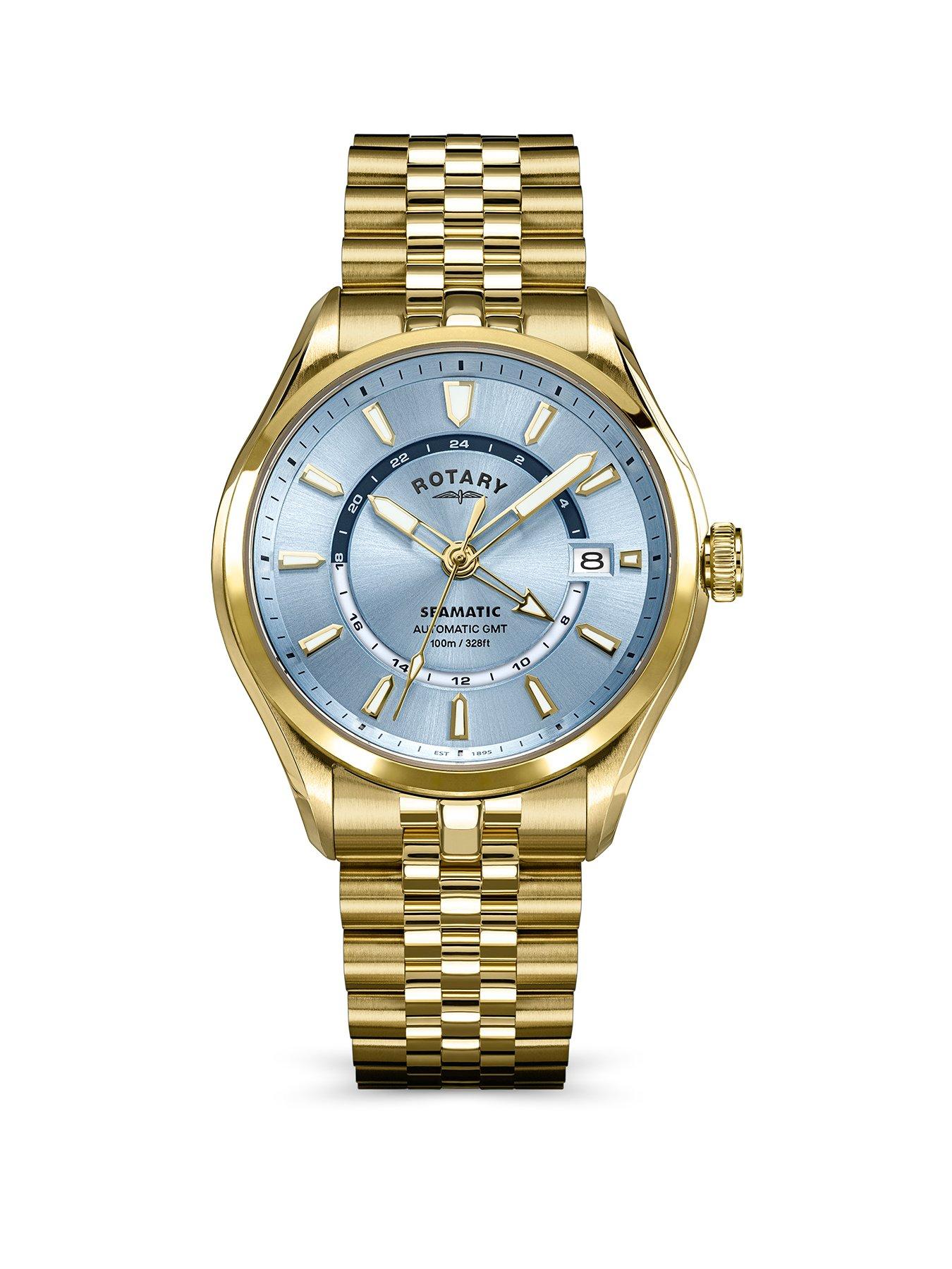 Rotary Rotary Men's Seamatic GP Bracelet Pale Blue Dial 100m
