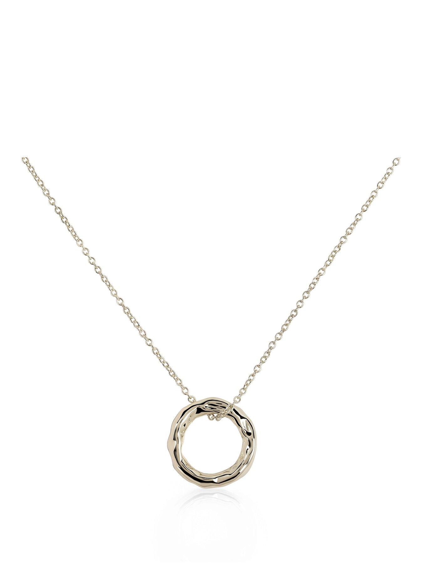 Radley Radley 18ct GP Hammer Hoop Necklace