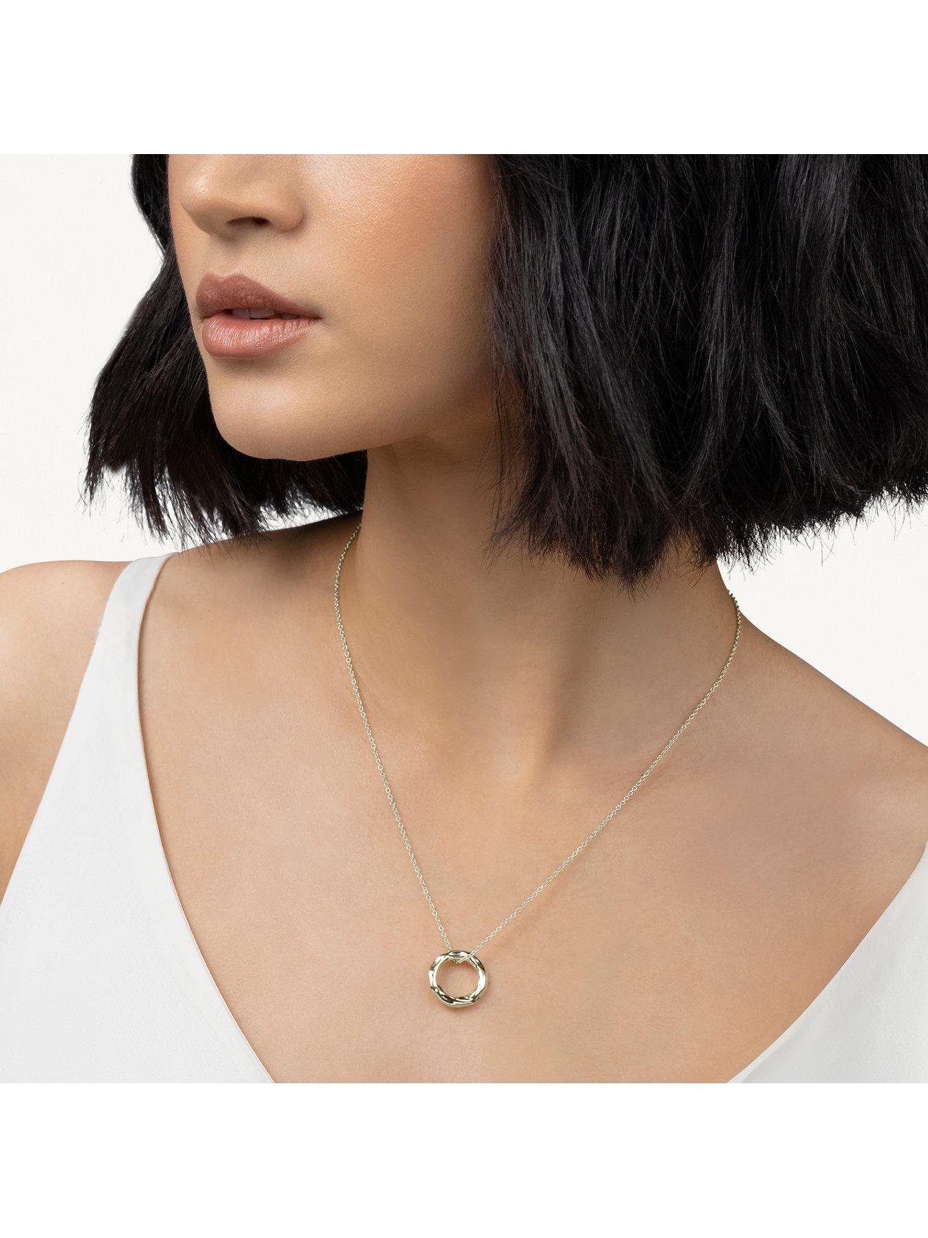 radley-radley-18ct-gp-hammer-hoop-necklacestillFront