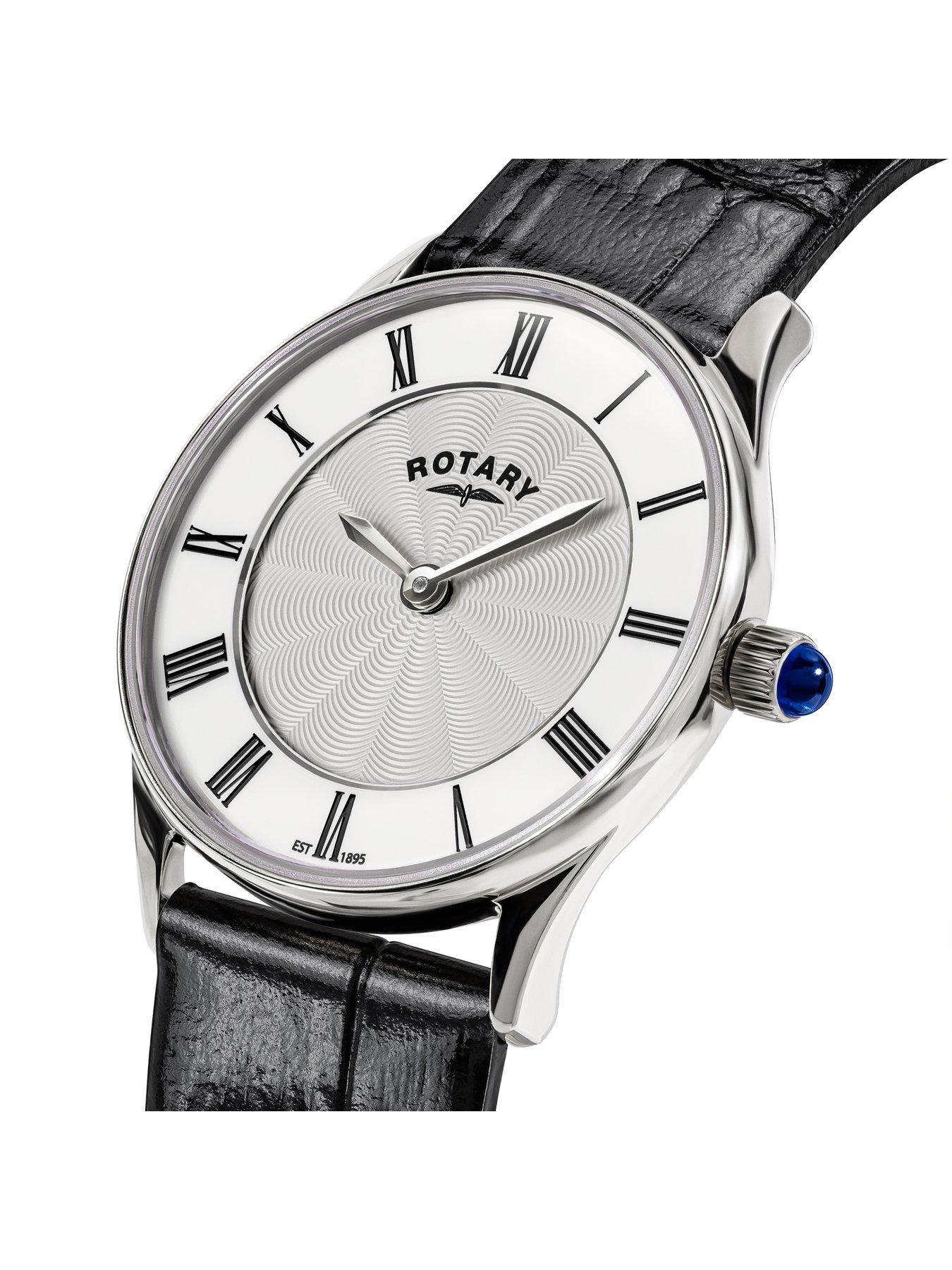rotary-rotary-ladies-ss-black-strap-white-dial-50mstillFront