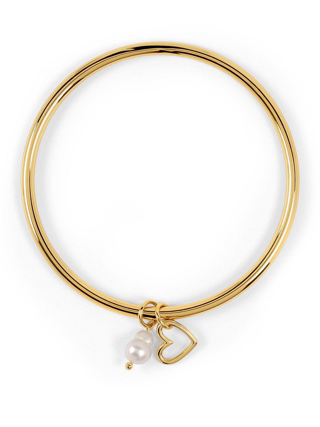 Image 1 of 5 of Radley Radley Gold Bangle with Hanging Charms