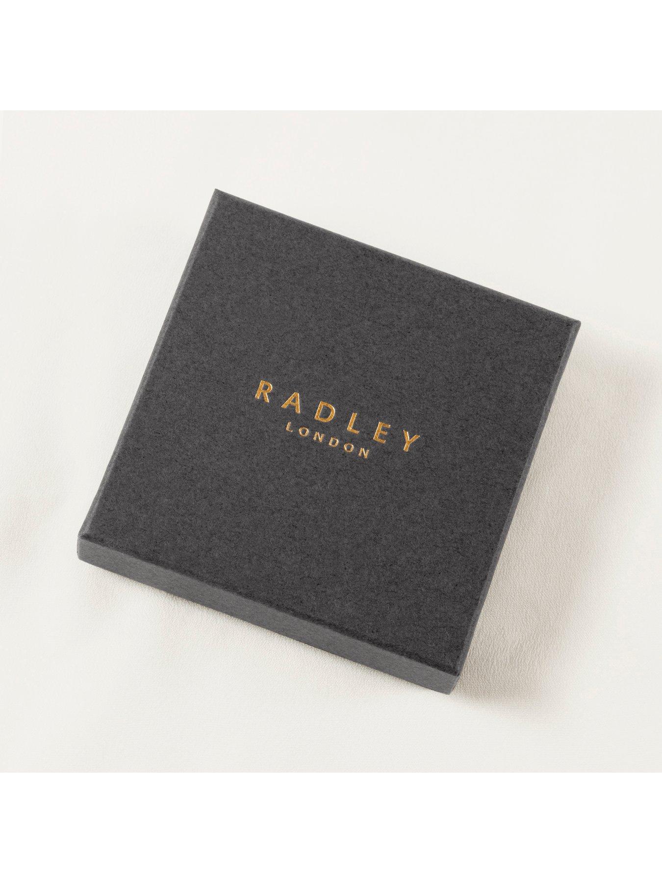 Image 4 of 4 of Radley Silver Plated Bobble Chain Saphire Heart Bracelet