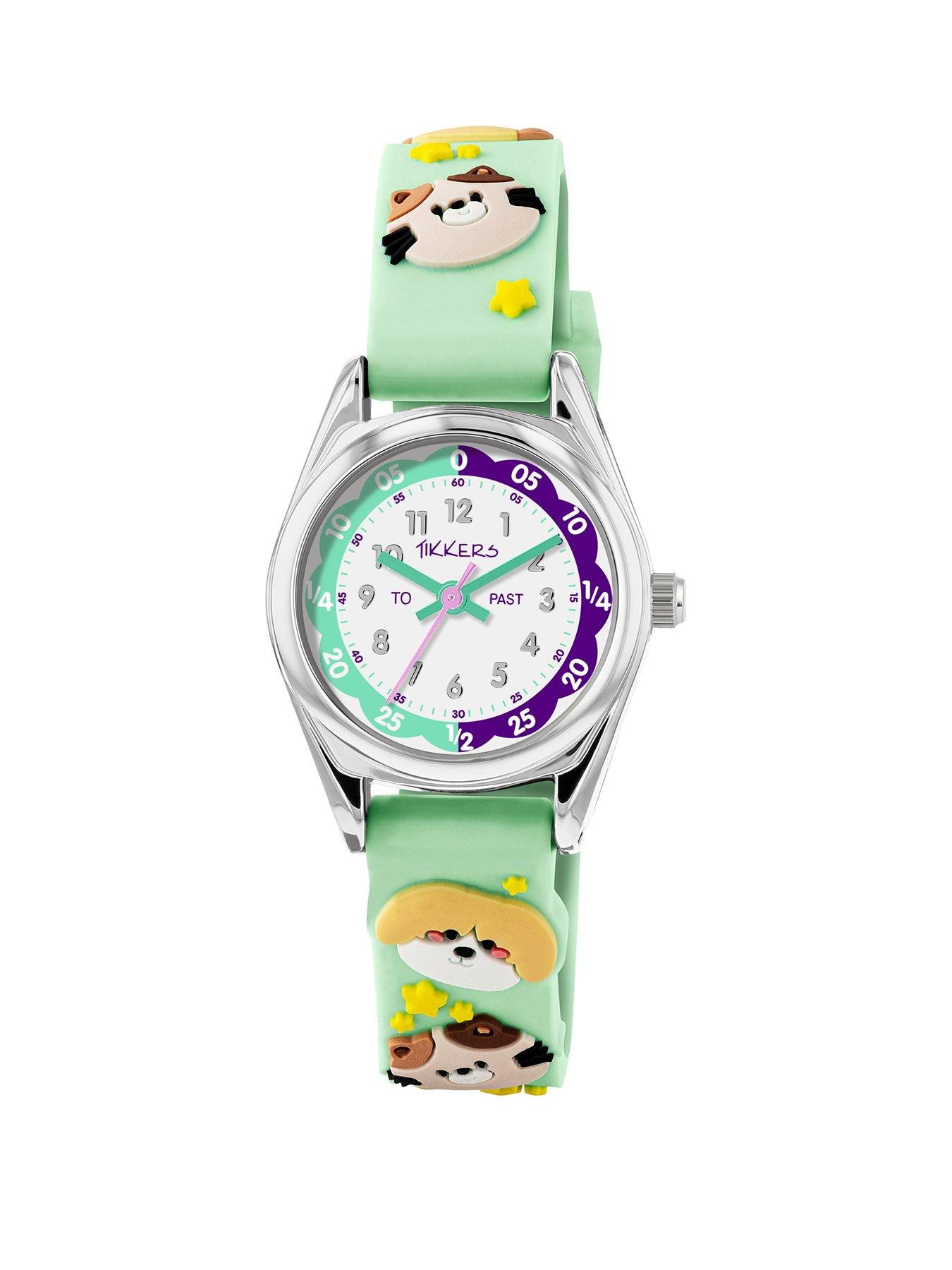 Image 1 of 5 of Tikkers Tikkers 3D Animal Aqua Silicone Strap Watch