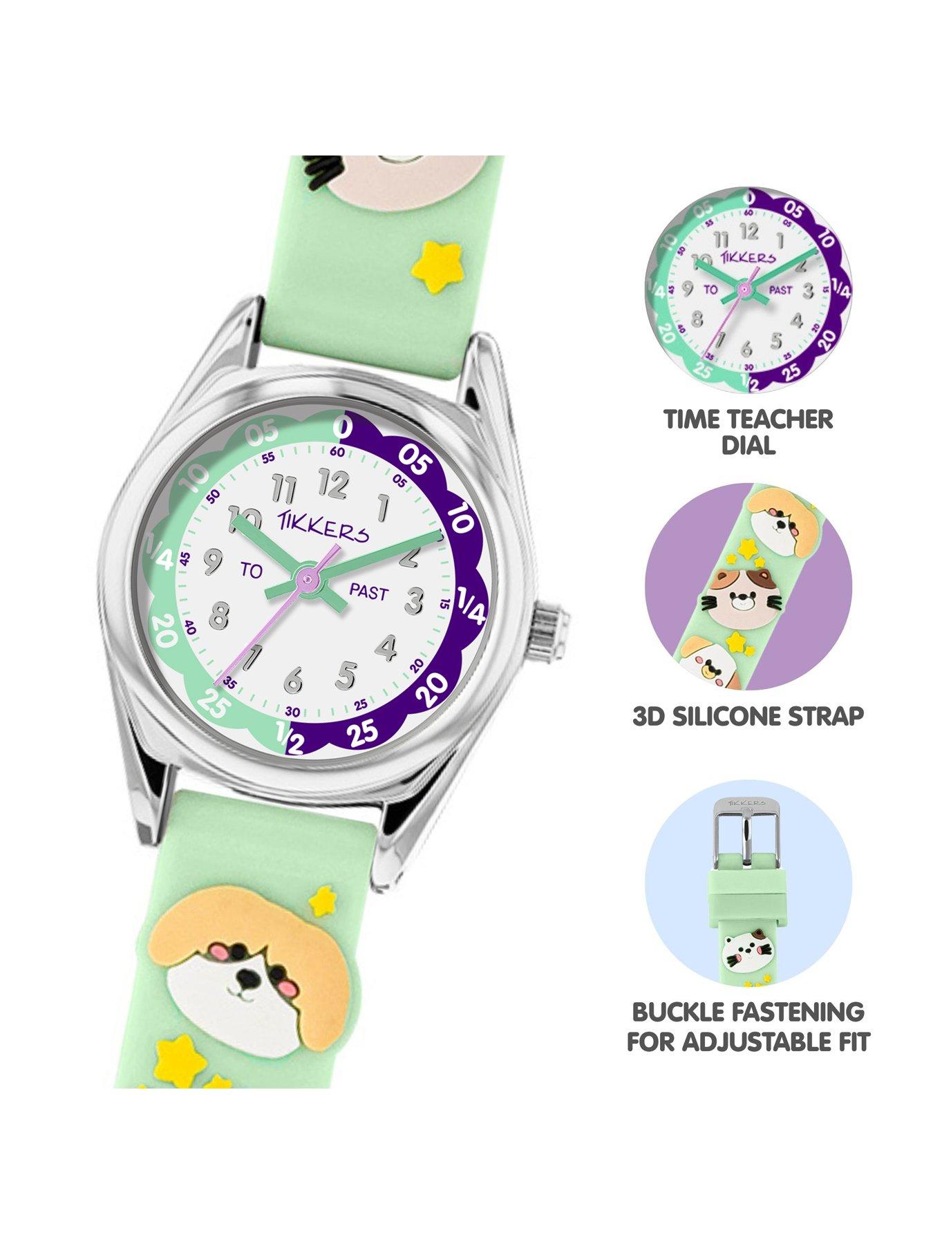 Image 3 of 5 of Tikkers Tikkers 3D Animal Aqua Silicone Strap Watch