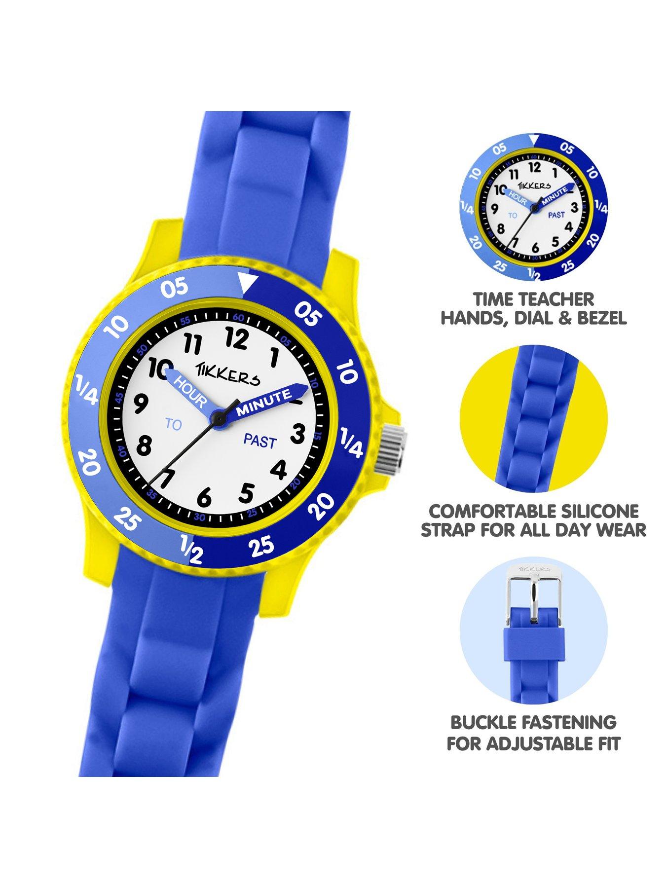 Image 3 of 5 of Tikkers Tikkers Blue Silicone strap Timer Teacher Watch