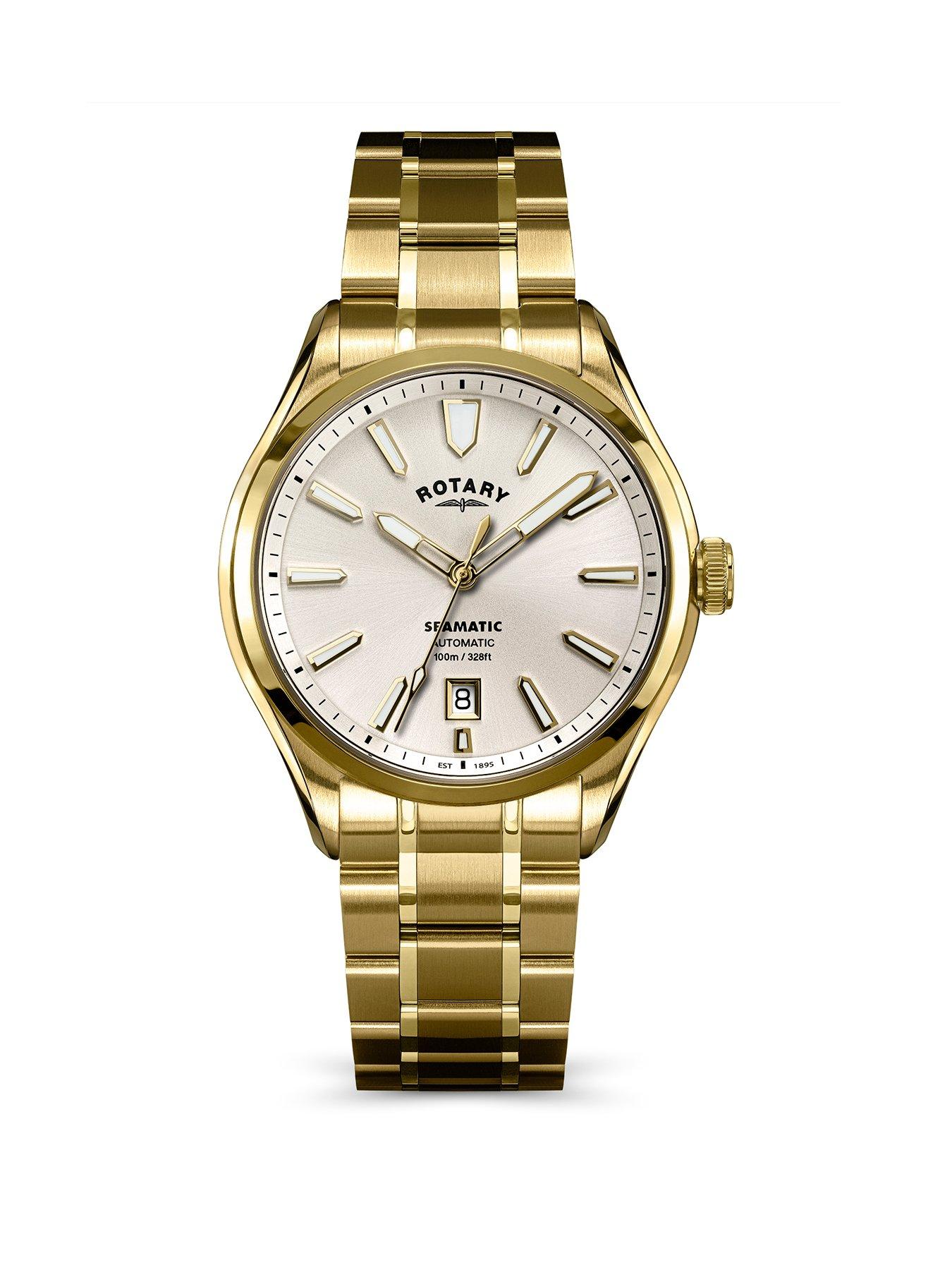 Rotary Rotary Men's Seamatic GP Bracelet Silver Dial 100m
