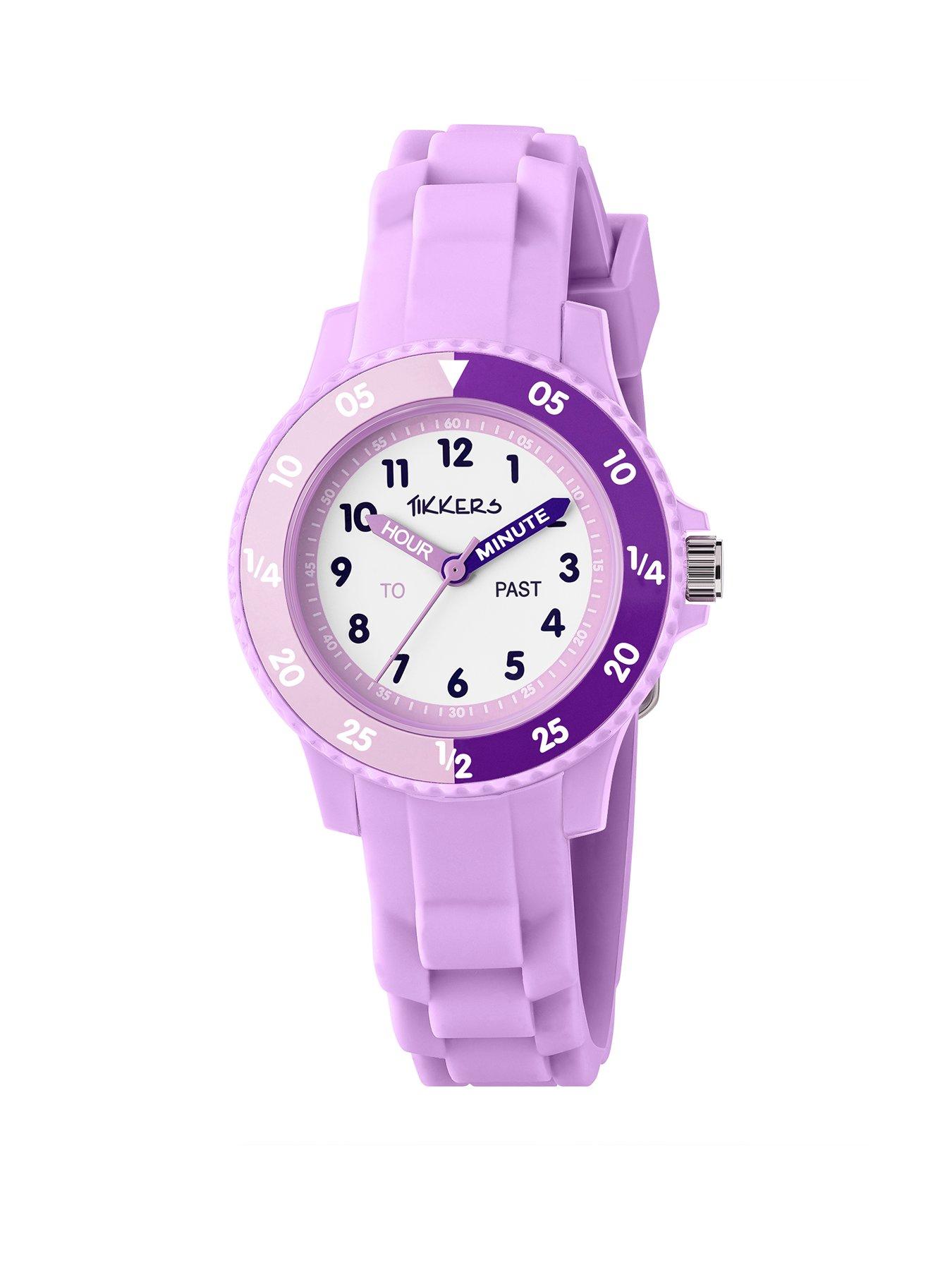 Tikkers Tikkers Lilac Silicone strap Timer Teacher Watch