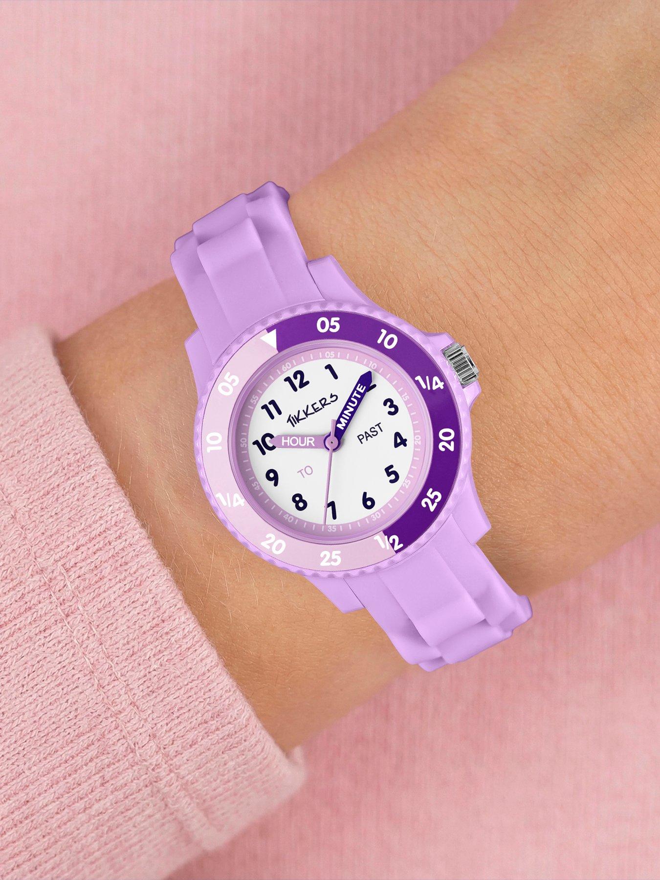 Image 2 of 5 of Tikkers Tikkers Lilac Silicone strap Timer Teacher Watch