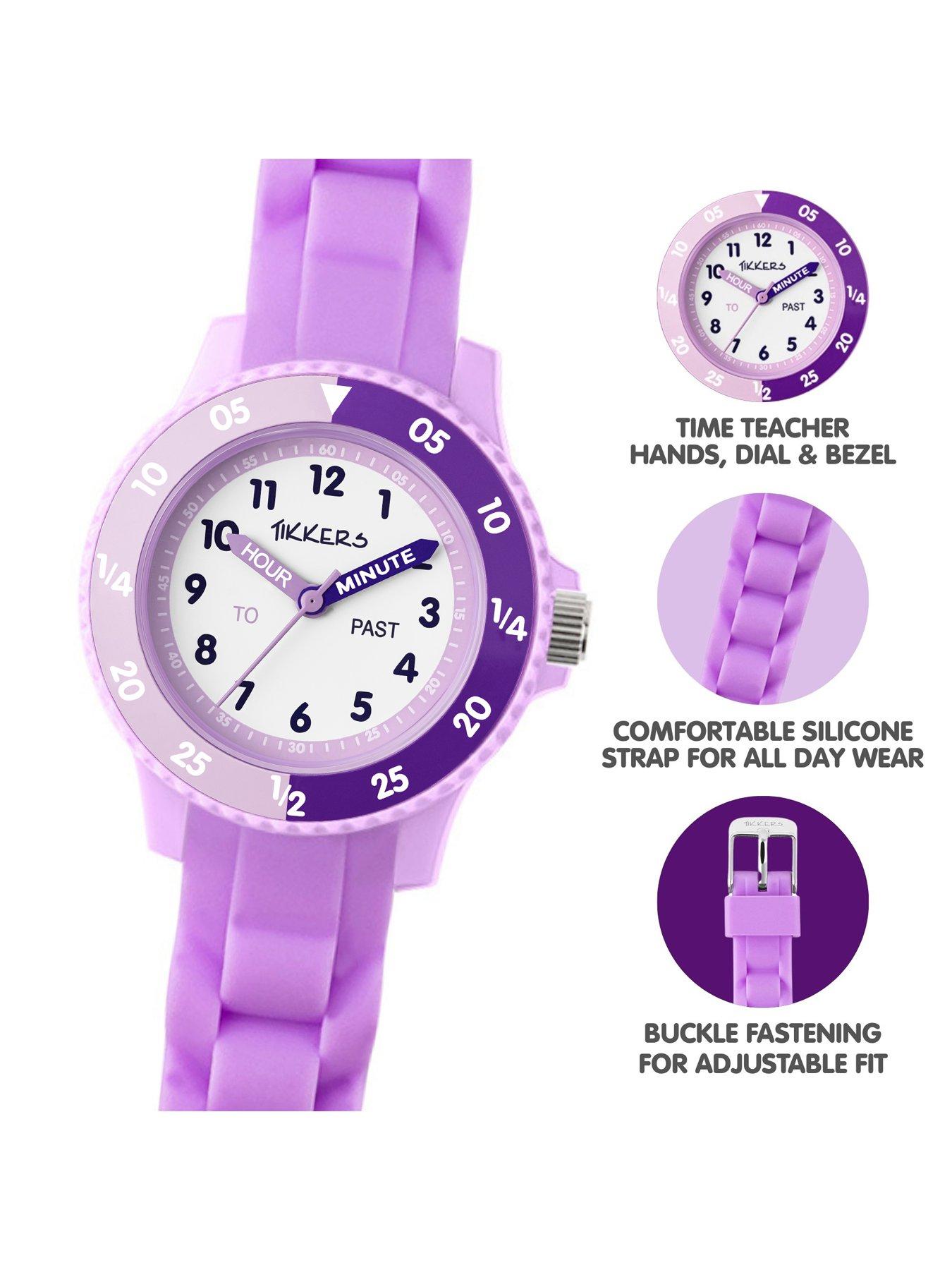 Image 3 of 5 of Tikkers Tikkers Lilac Silicone strap Timer Teacher Watch
